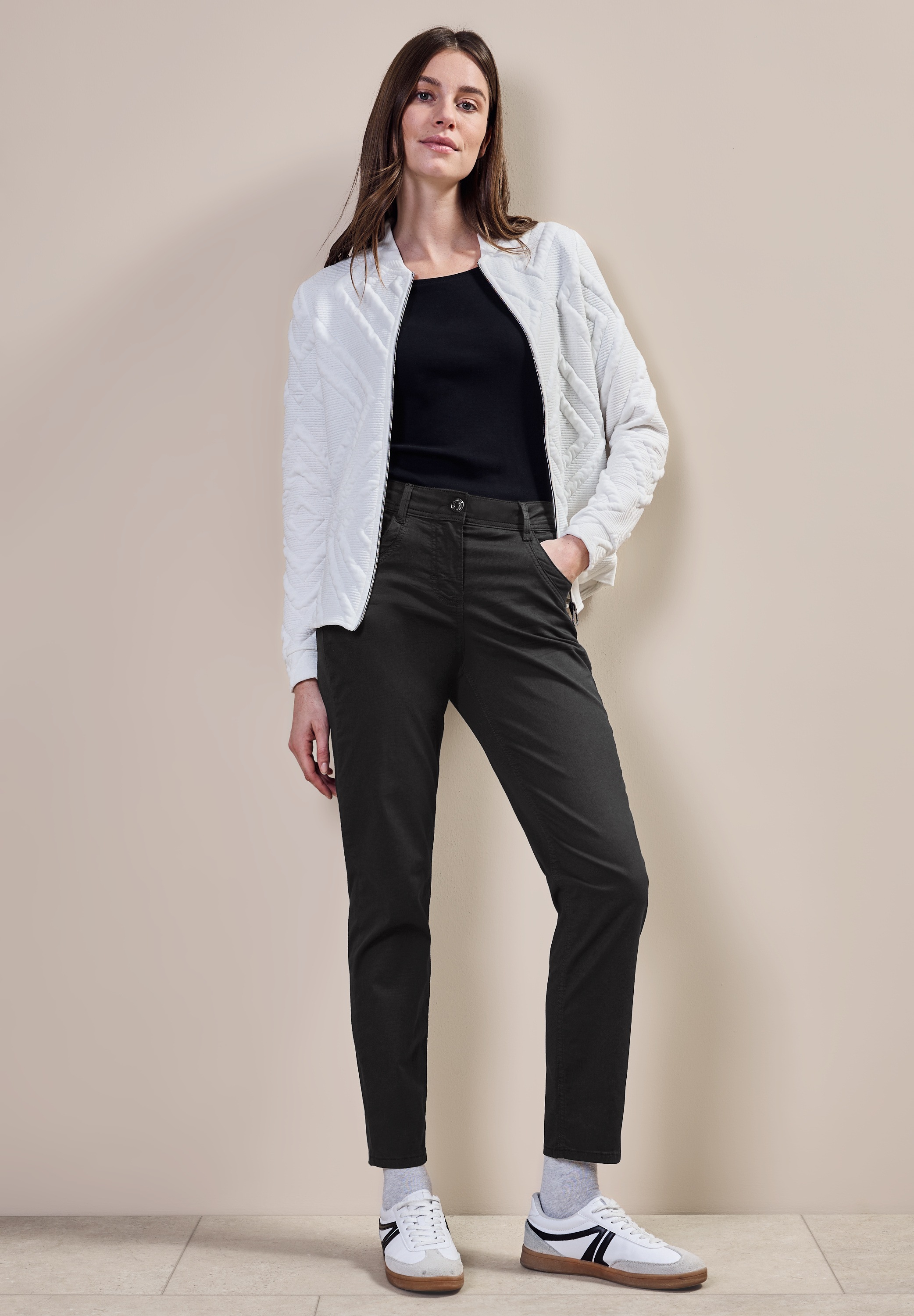 Cecil Stoffhose, aus Baumwolle mit Stretchanteil