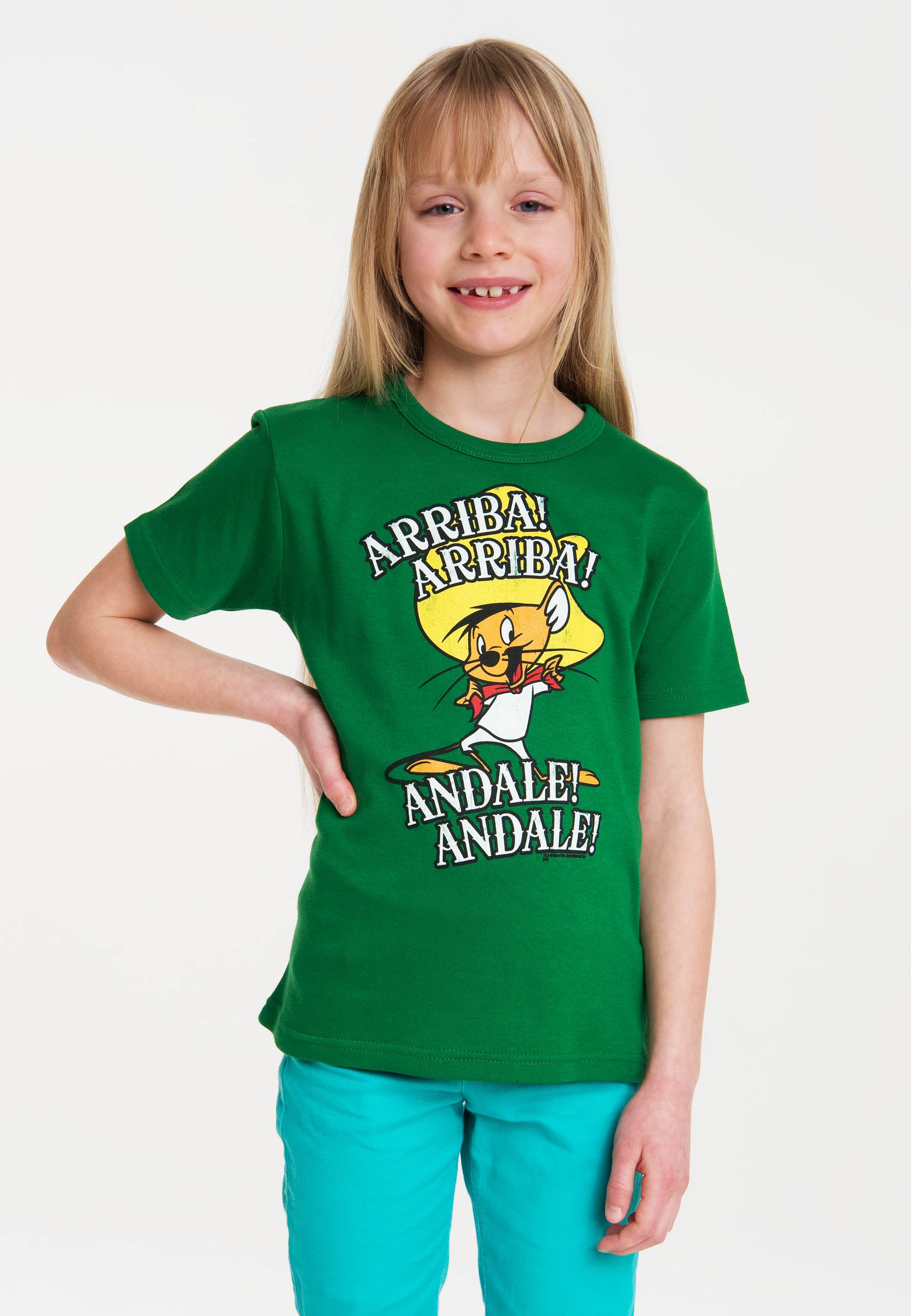 LOGOSHIRT T-Shirt "Speedy Gonzales - Looney Tunes" mit tollem Frontprint