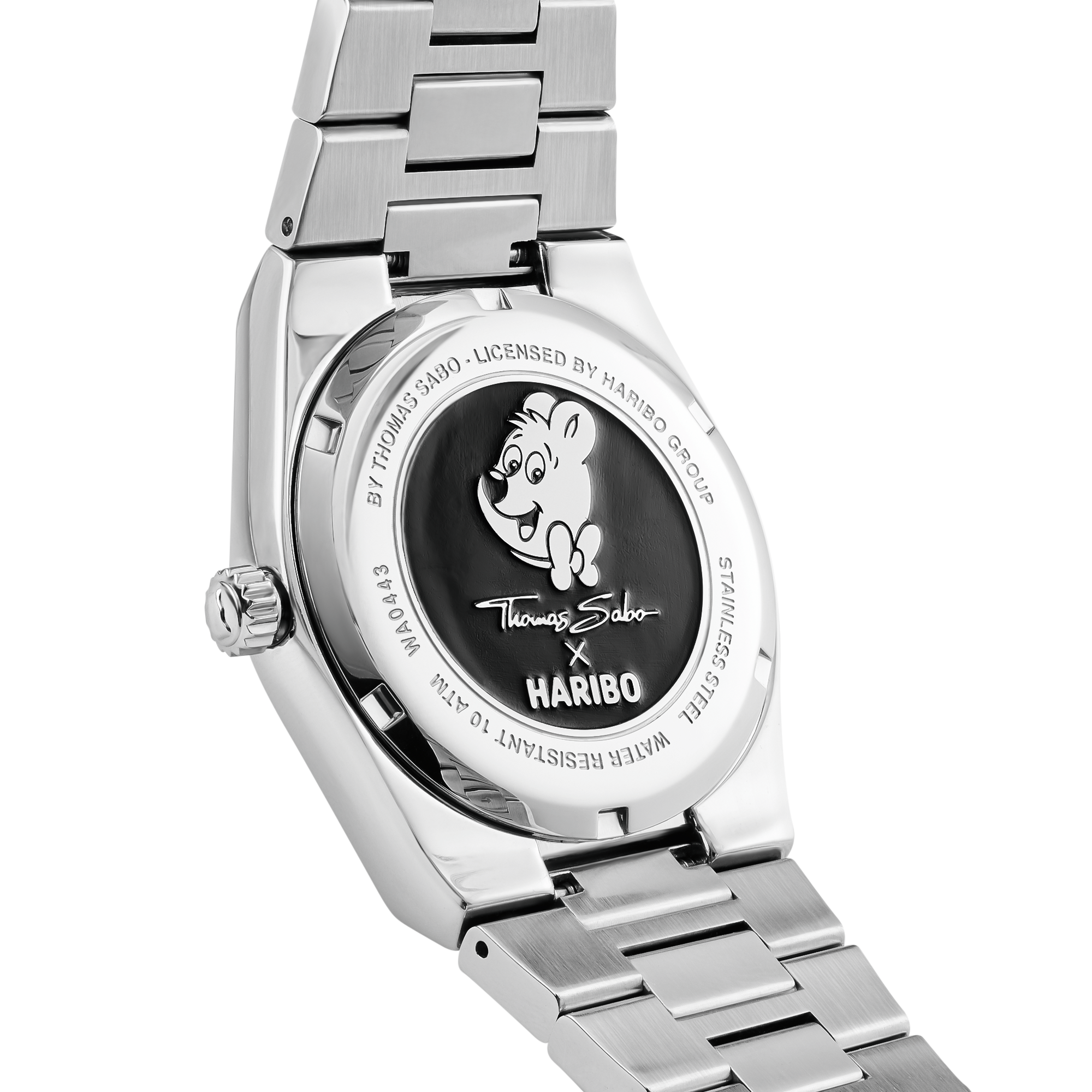 THOMAS SABO Quarzuhr »Haribo Goldbär Uhr« Armbanduhr, Damenuhr, Edelstahlarmband, analog