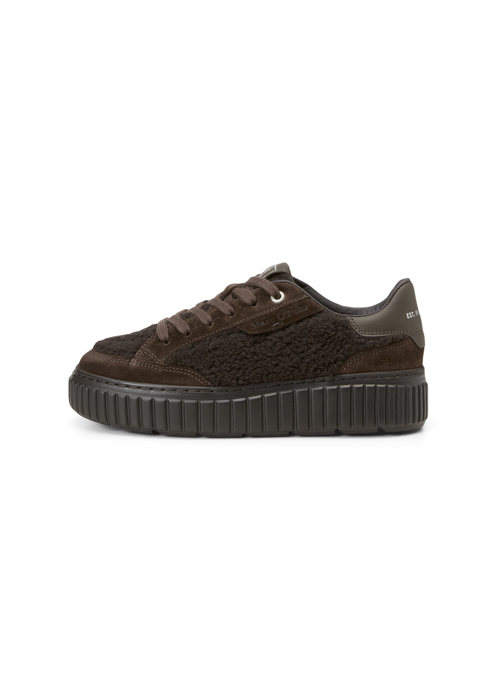 Marc O'Polo Sneaker »aus Teddyfell mit Echtleder-Details«