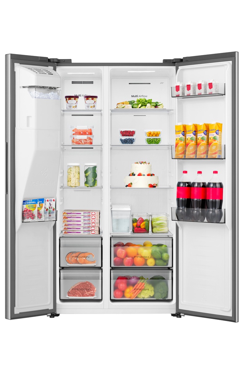 Thumbnail - Hisense Side-by-Side "RS5P528STIE" 178,6 cm hoch 91,1 cm breit Wasser-& Eisspender