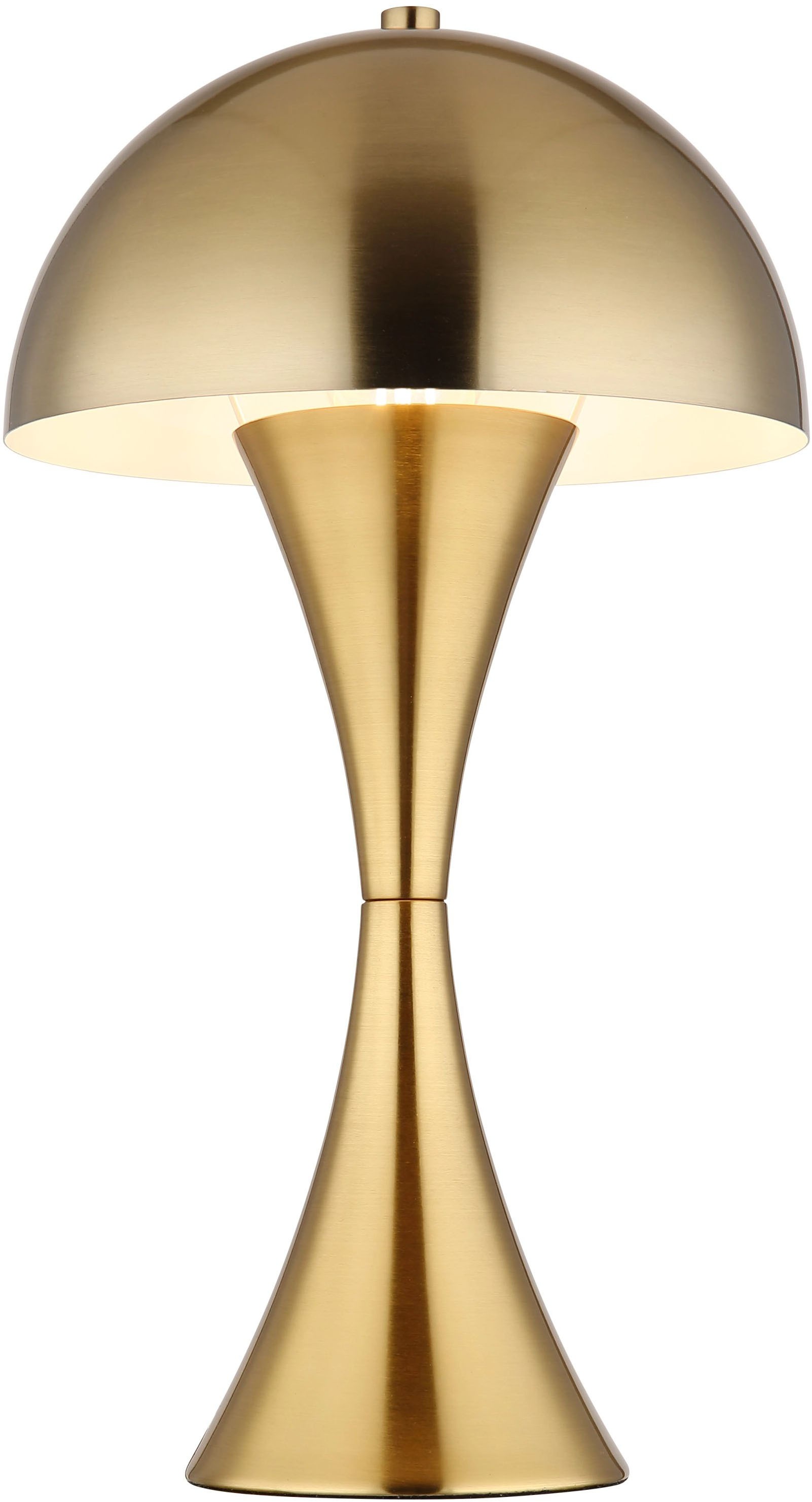 GLOBO LIGHTING Tischleuchte »DIMA«, 1 flammig, Leuchtmittel E27 | ohne Leuchtmittel, Design Tischlampe, Wohnzimmer, Schlafzimmer, Messingfarbe