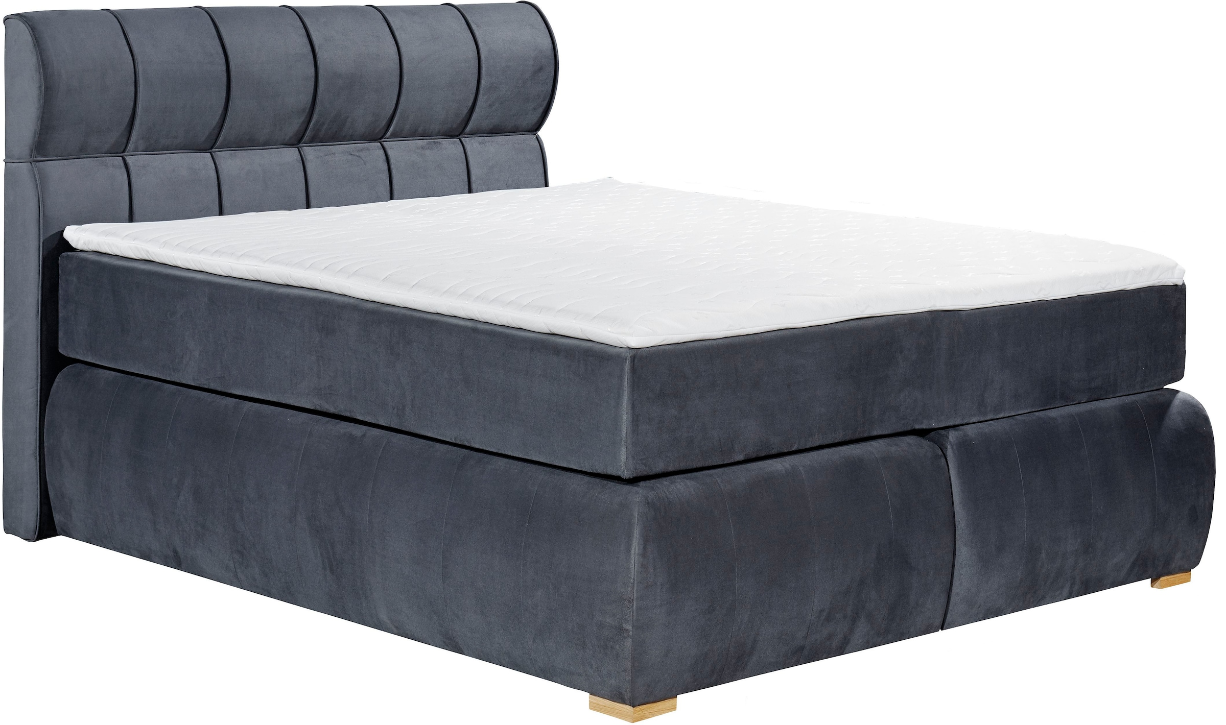 Places of Style Boxspringbett »Felicia«, in H4, inkl. Topper und Bettkasten