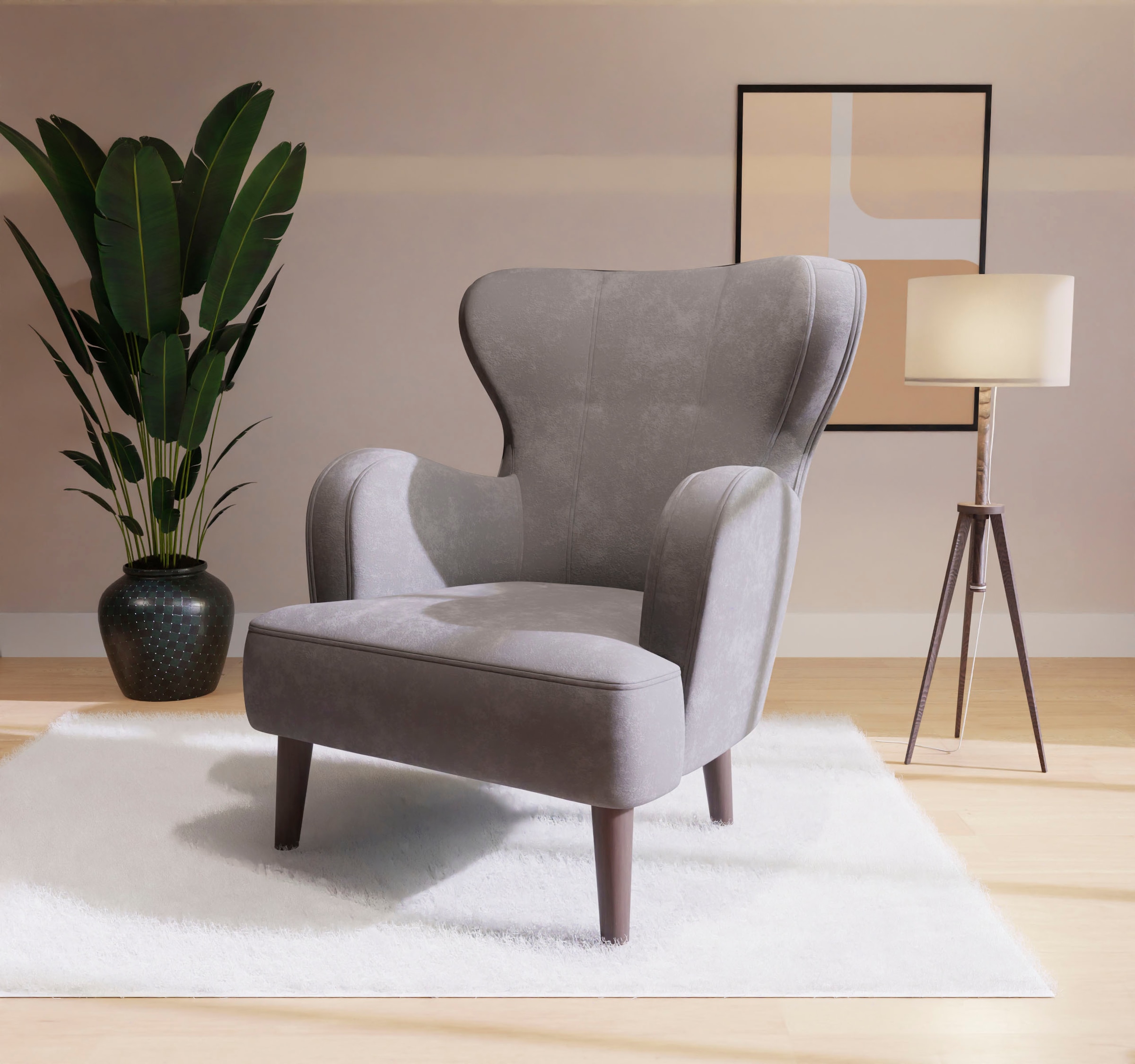 Home affaire Sessel "SICILIA" moderner Ohrensessel