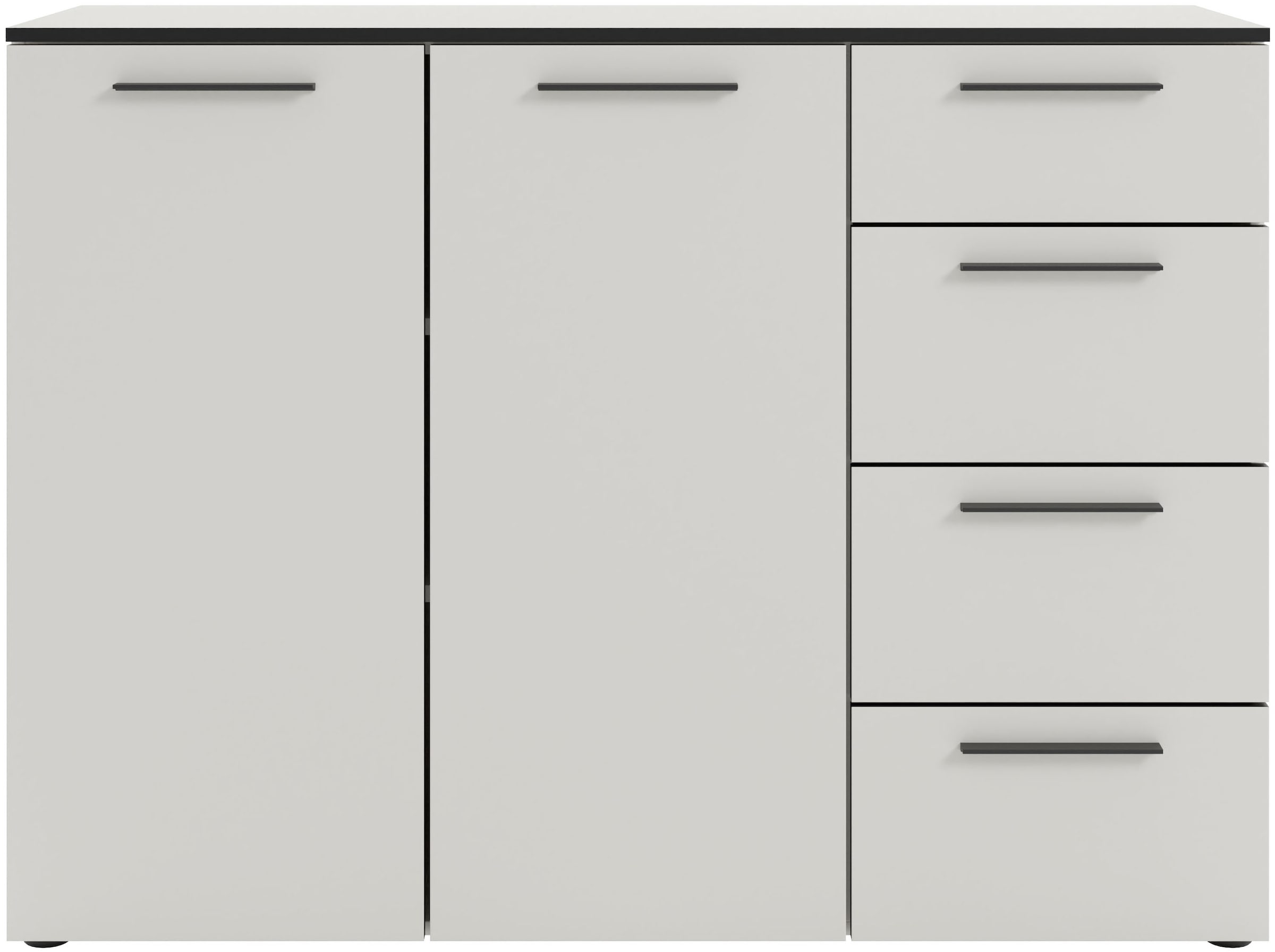 Manjana Möbel Kommode "Kommode mit Schwarz matten Metallgriffen in verschie günstig online kaufen