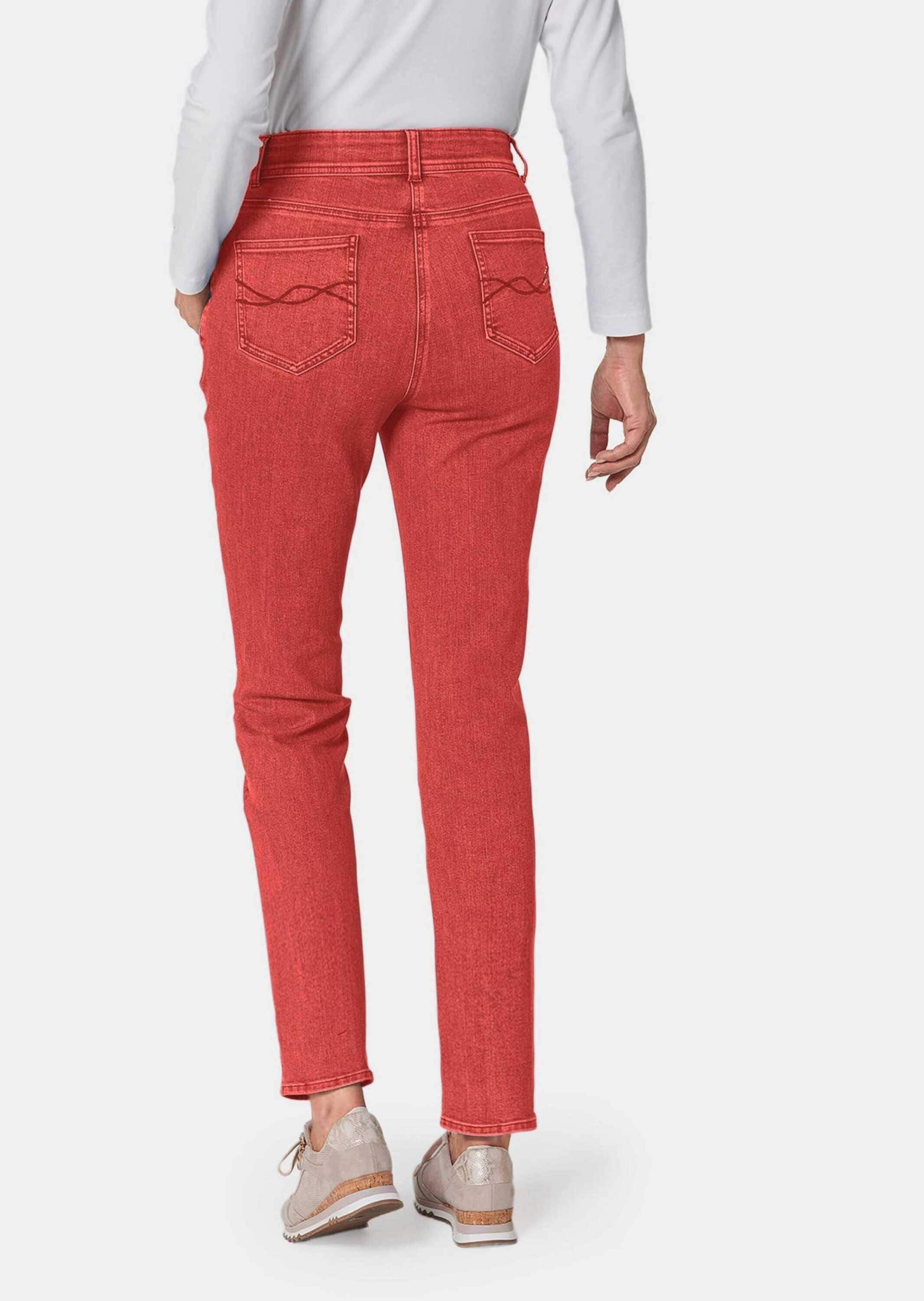 GOLDNER Regular-fit-Jeans »Kurzgröße Superbequeme Hose mit Bauchweg-Effekt«