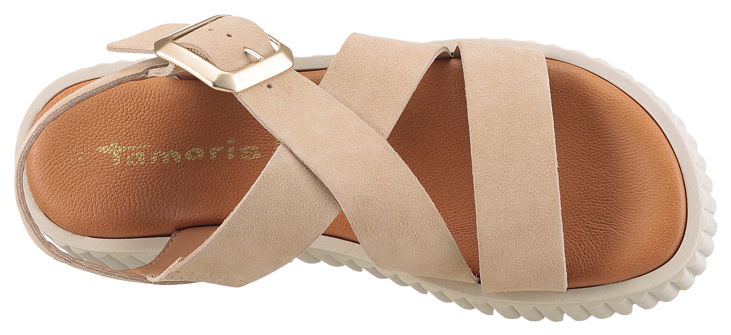 Tamaris Sandalette, Plateau, Riemchensandale, Sommerschuh mit Touch It-Ausstattung