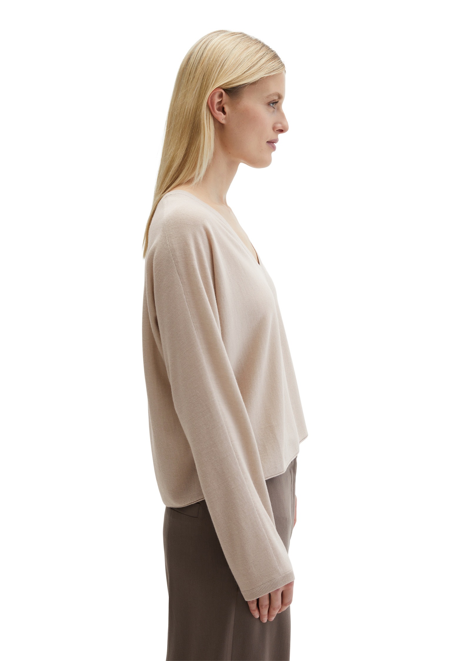 Marc O'Polo Strickpullover »aus Merinowolle-Viskose-Mix«