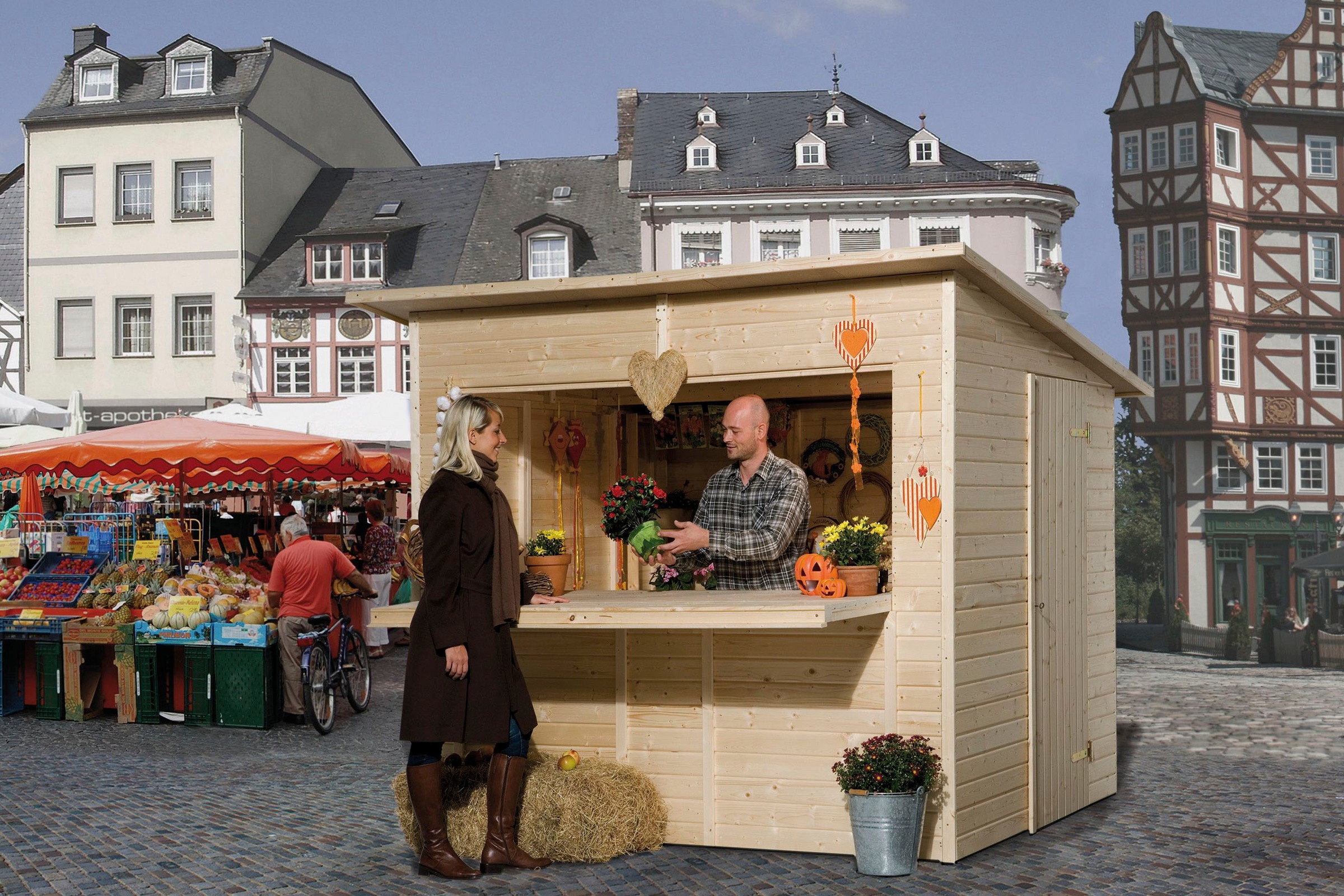 weka Gerätehaus "Verkaufshaus 221, 19 mm, ohne Boden" günstig online kaufen