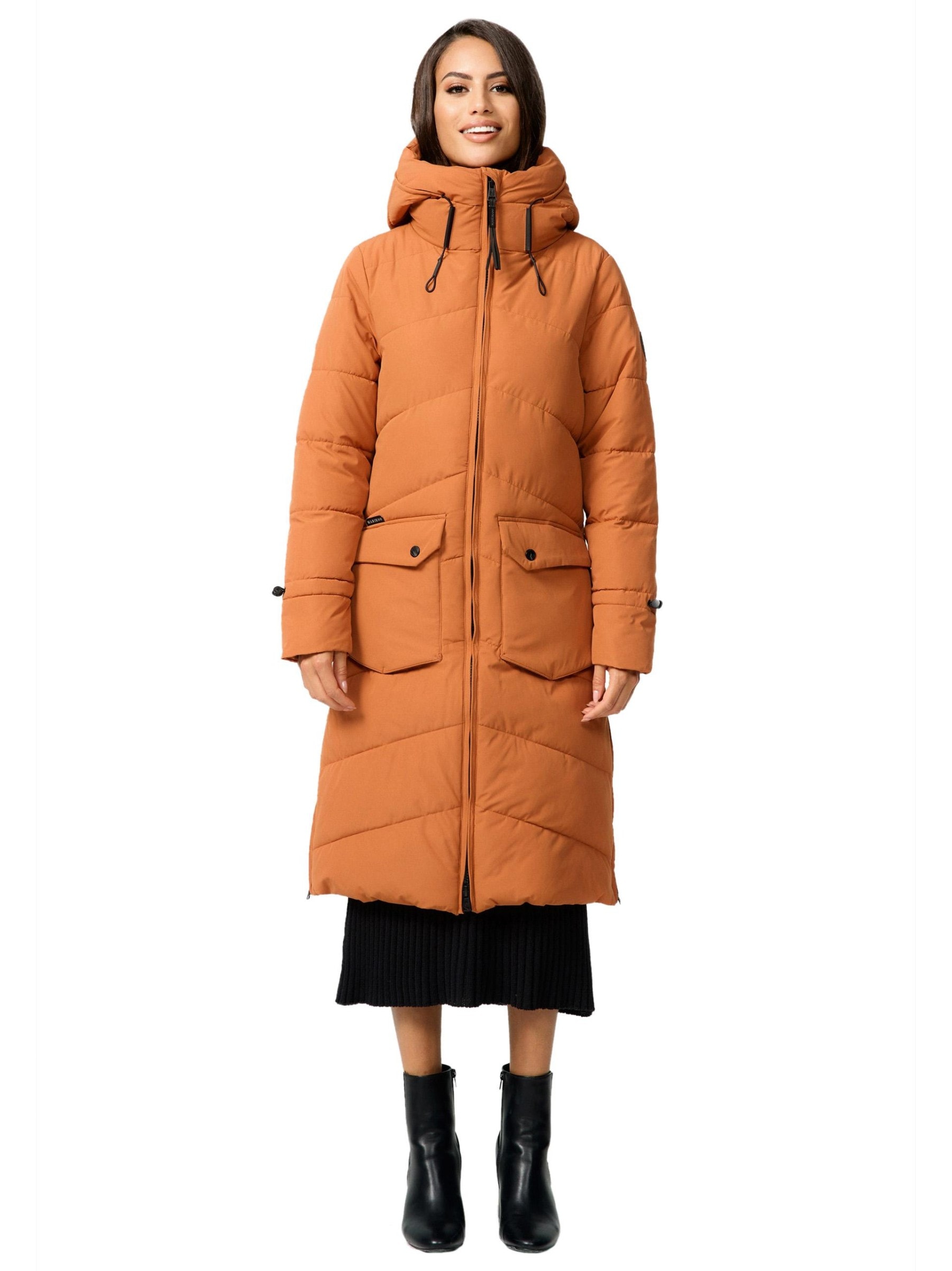 Marikoo Winterjacke »Tomomii XVI«, warmer Winter Stepp Mantel mit Kapuze