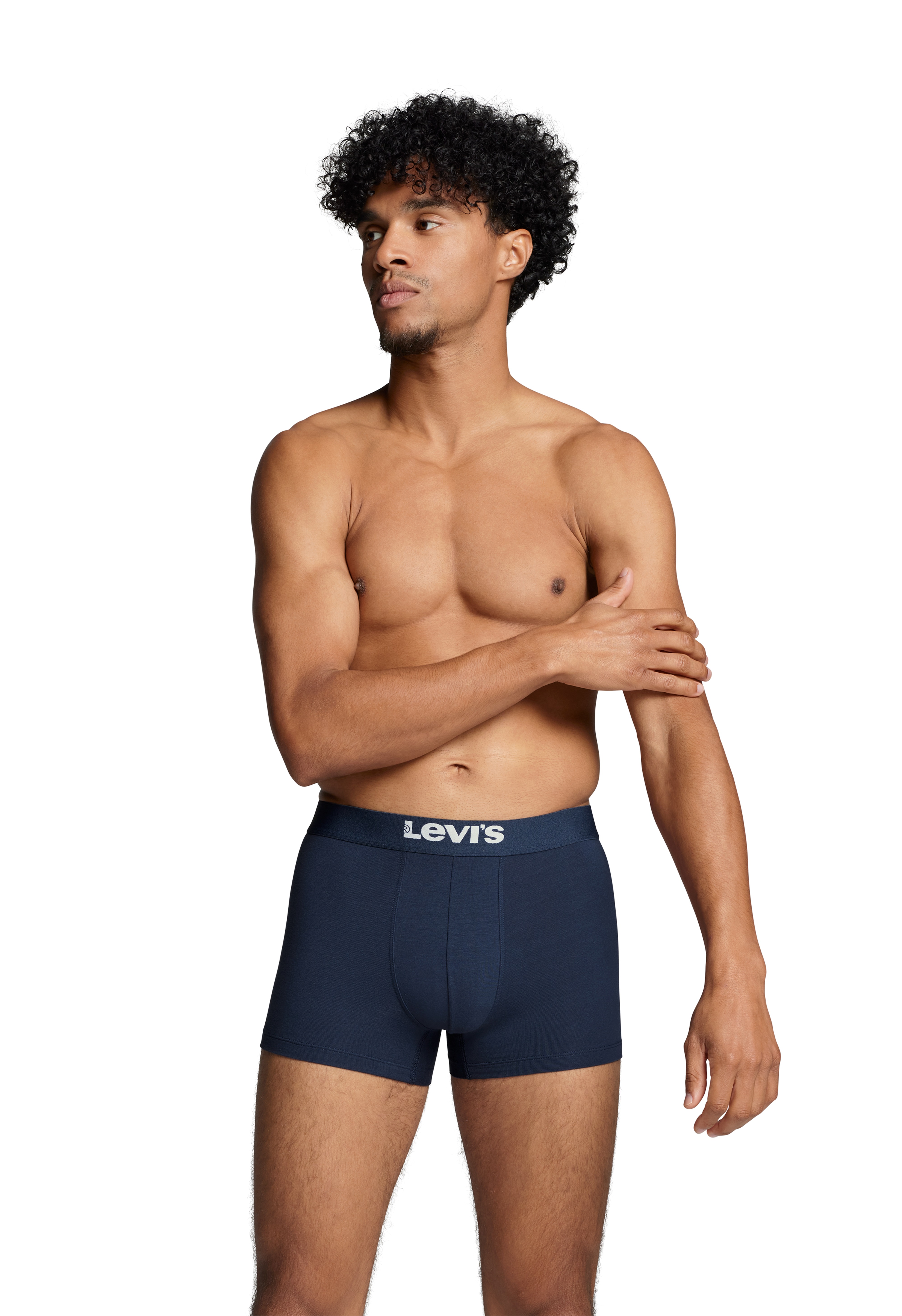 Thumbnail - Levis "LEVIS MEN SOLID BASIC TRUNK ORG CO 2P" Packung, 2er Pack, mit breitem Logobund