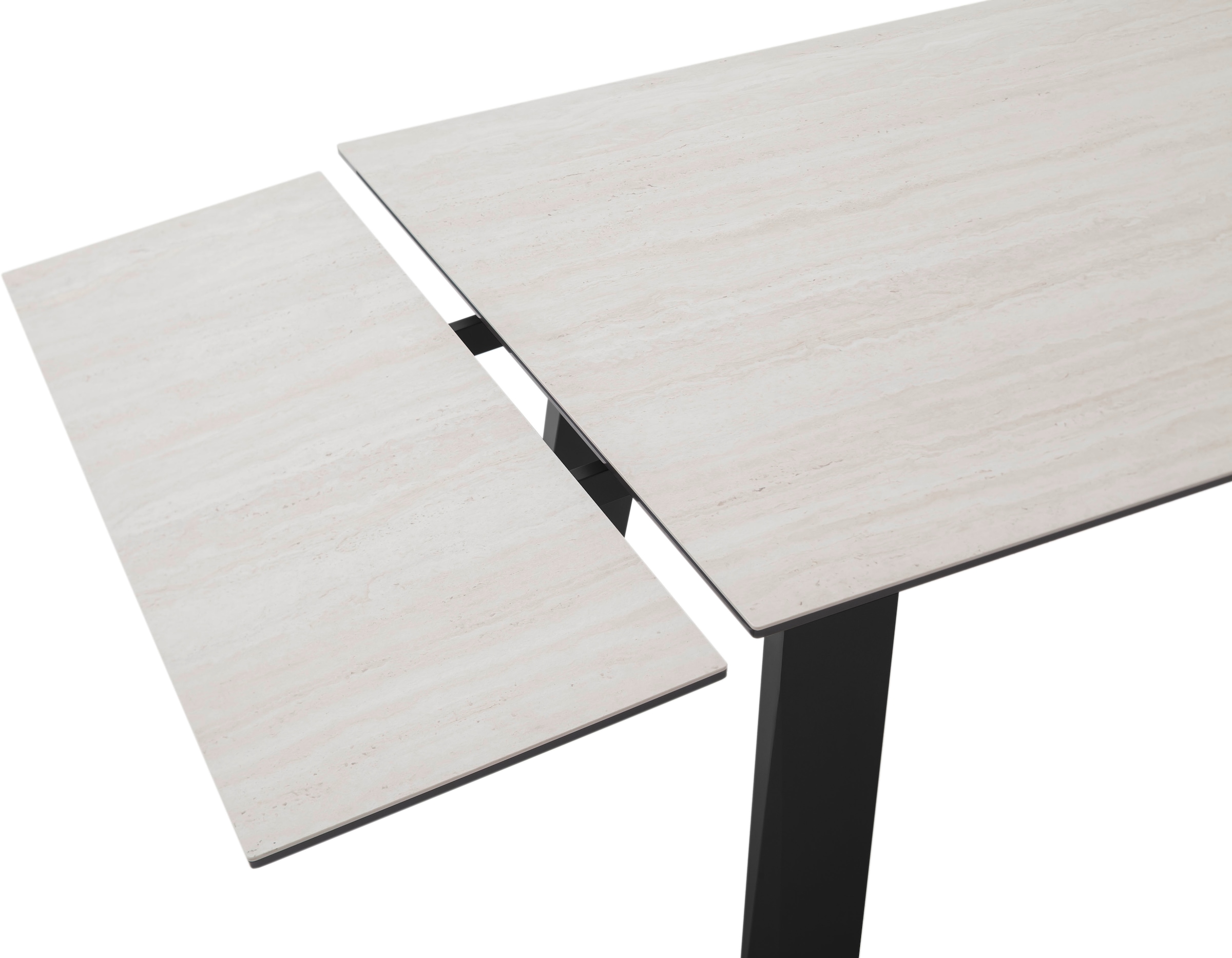 MCA furniture Esstisch »Kalamata« 1 Stk. tlg. Auszugstisch, Stirnauszug, Metallgestell, Keramik, Sicherheitsglas