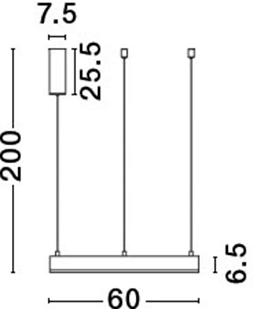 Nova Luce LED-Hängeleuchte »MOTIF« LED-Modul 1 Stk. Warmweiß dimmbar, höhenverstellbar, Lichtfarbe verstellbar, Fernbedienung