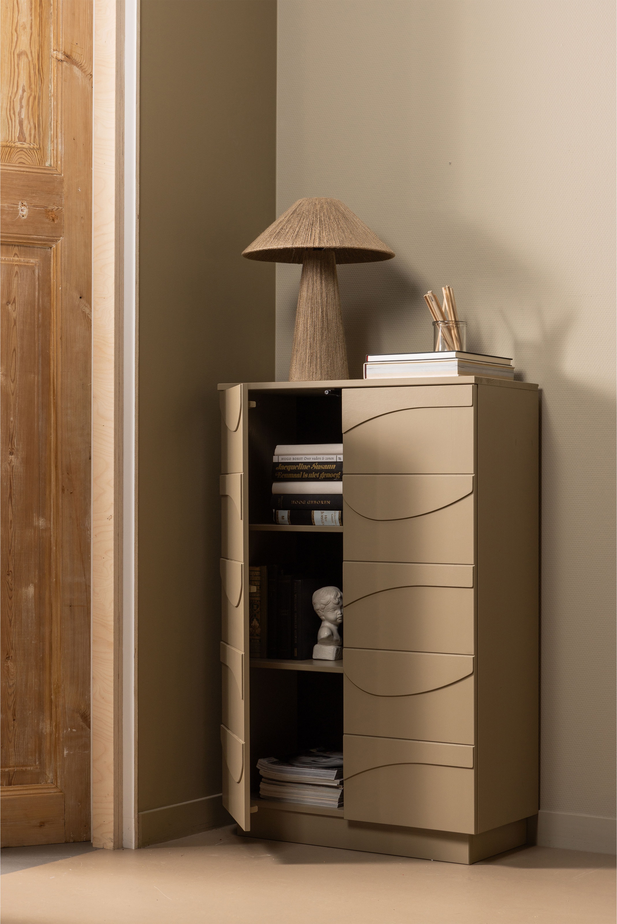 WOOOD Stauraumschrank »Teo«, mit push-to-Open-Funktion, Höhe 116 cm
