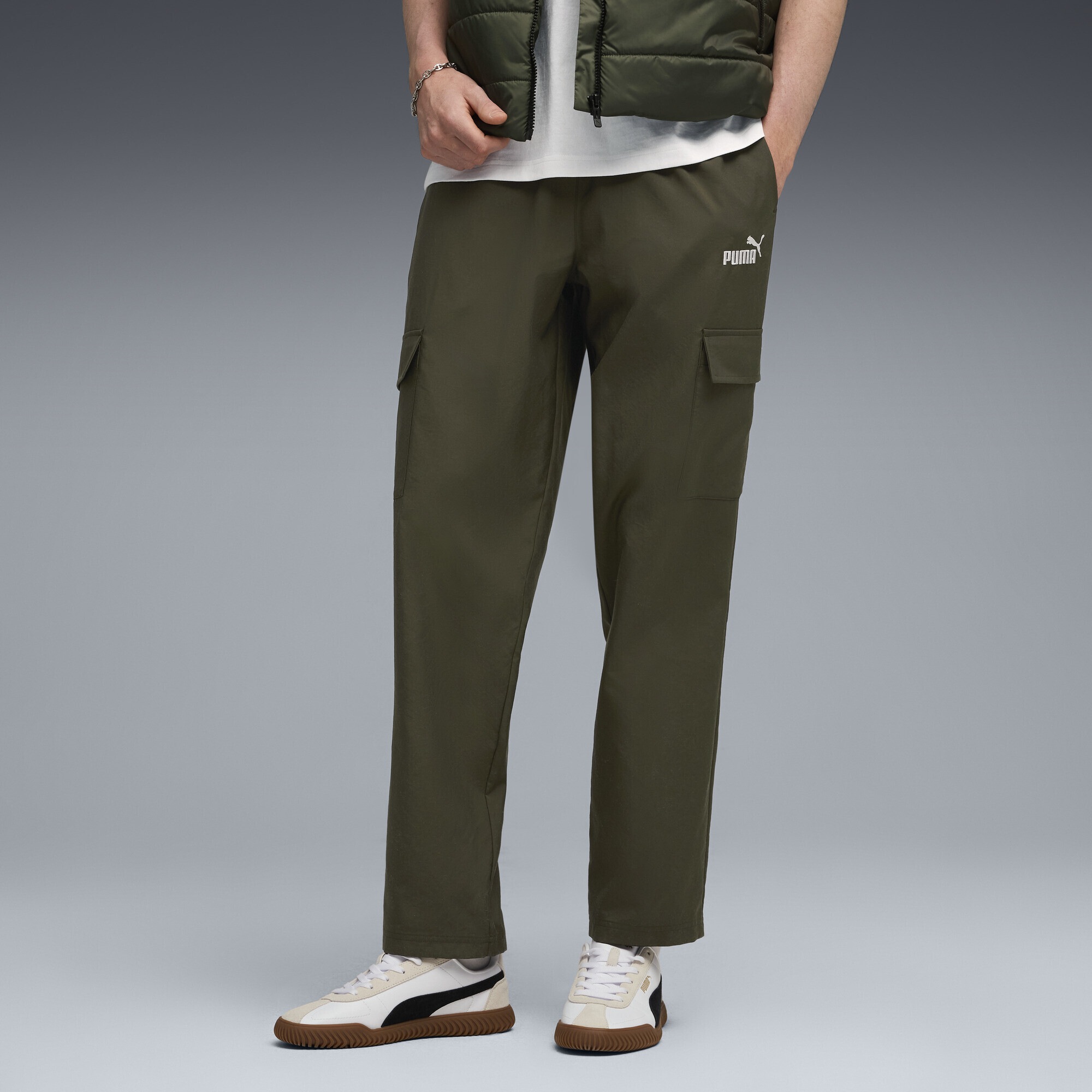 PUMA Sporthose "Essentials No. 1 Logo Gewebte Cargohose Herren" günstig online kaufen