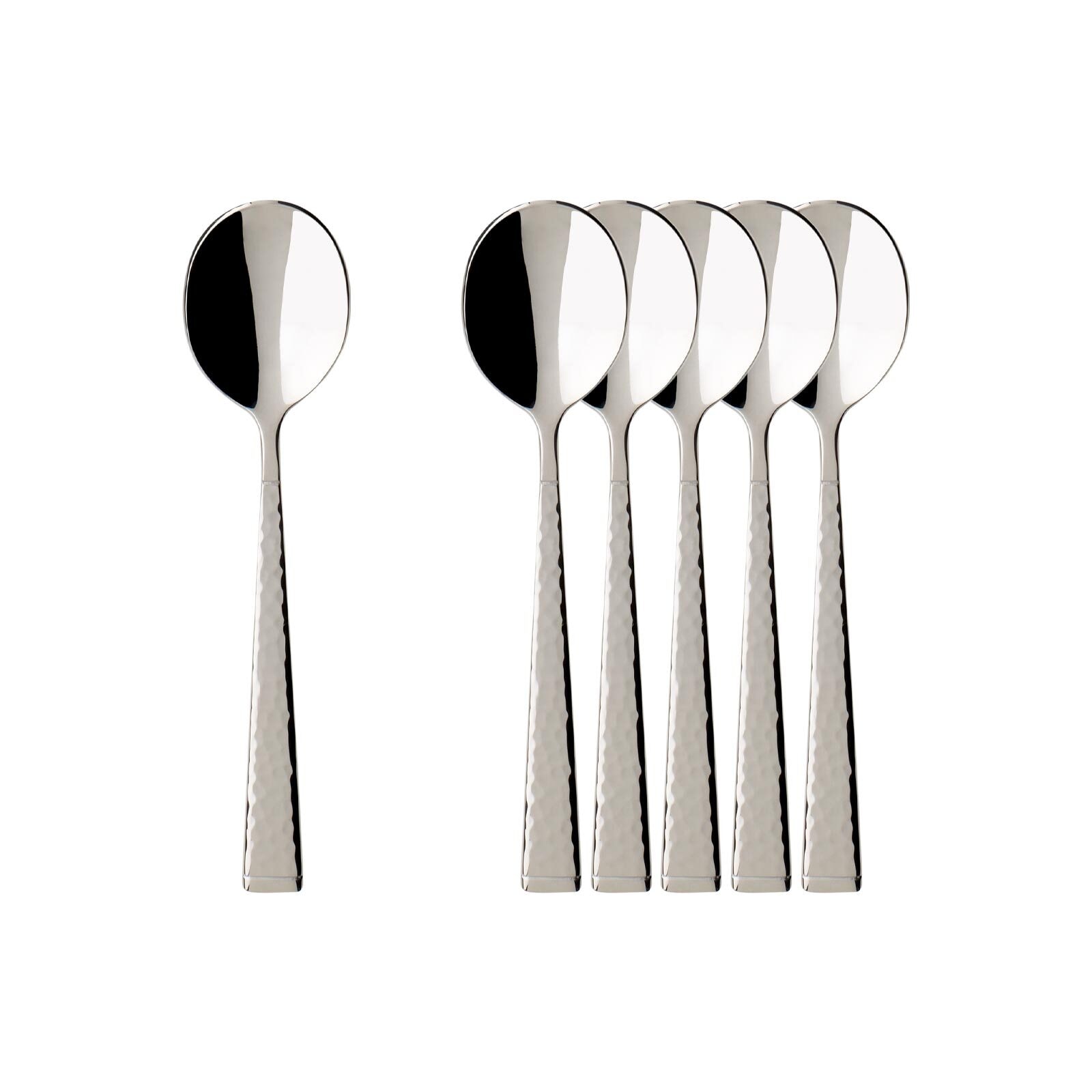 Villeroy & Boch Esslöffel "Espressolöffel Blacksmith 10,6 cm 6er Set edelstahl" Spülmaschinenfest