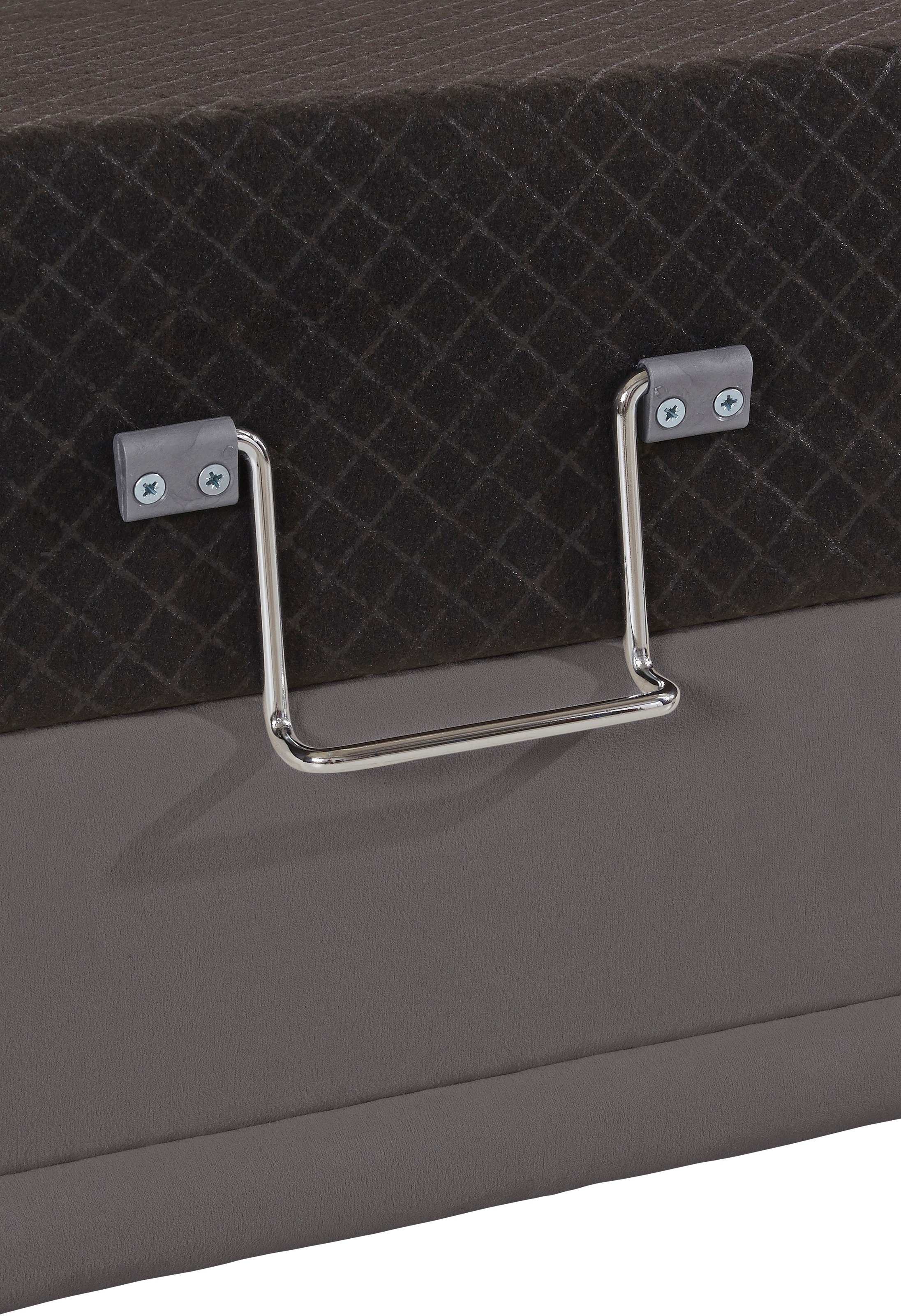 TRENDMANUFAKTUR Ecksofa »Rondo 3, zeitlos und bequem, Materialmix, breite Armlehnen, L-Form«, wahlweise mit Federkern für mehr Komfort, wahlweise mit Bettfunktion