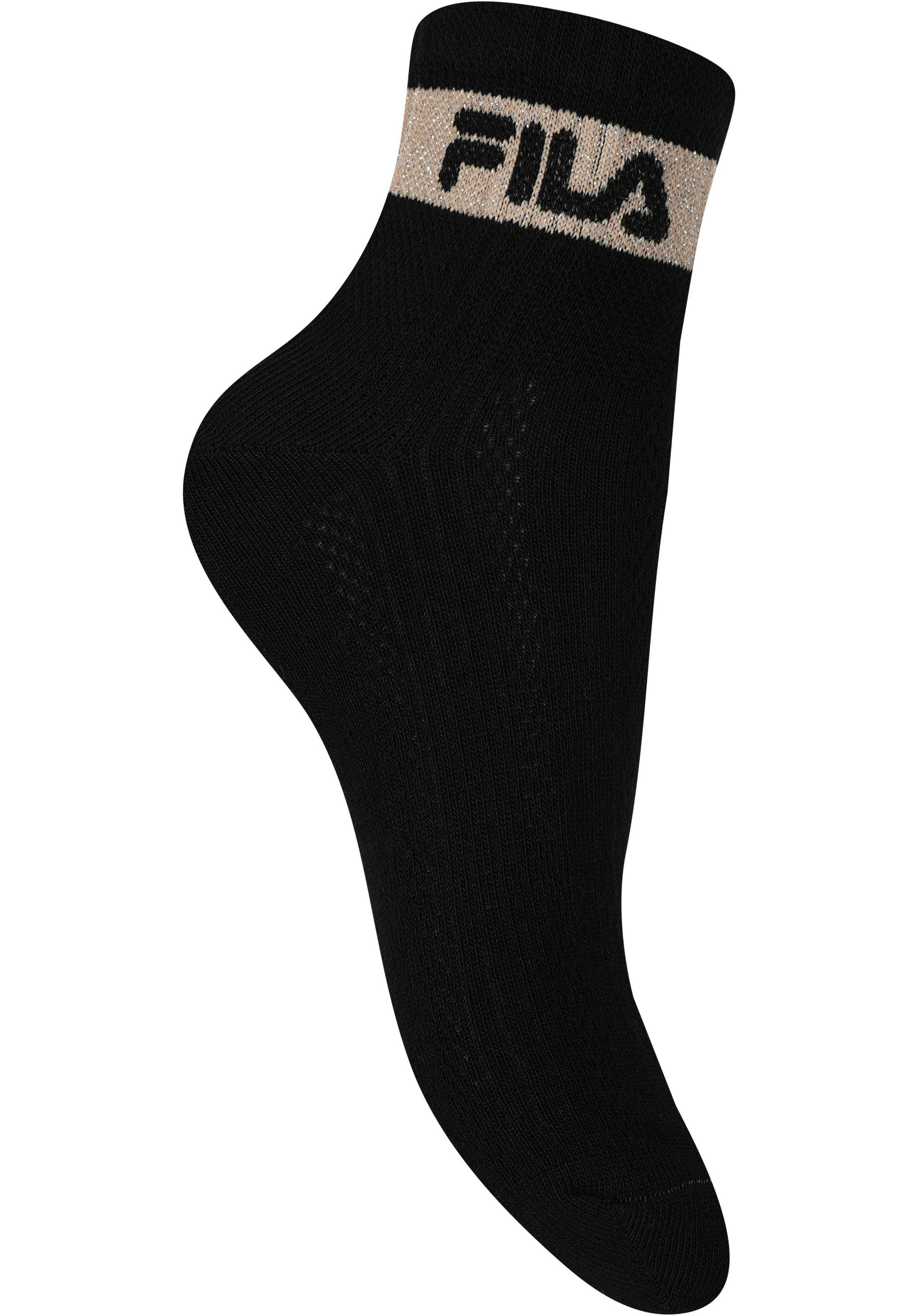 Thumbnail - Fila Kurzsocken "WOMAN QUARTER SOCKS", (6 Paar), mit gerippter Knöchelpartie