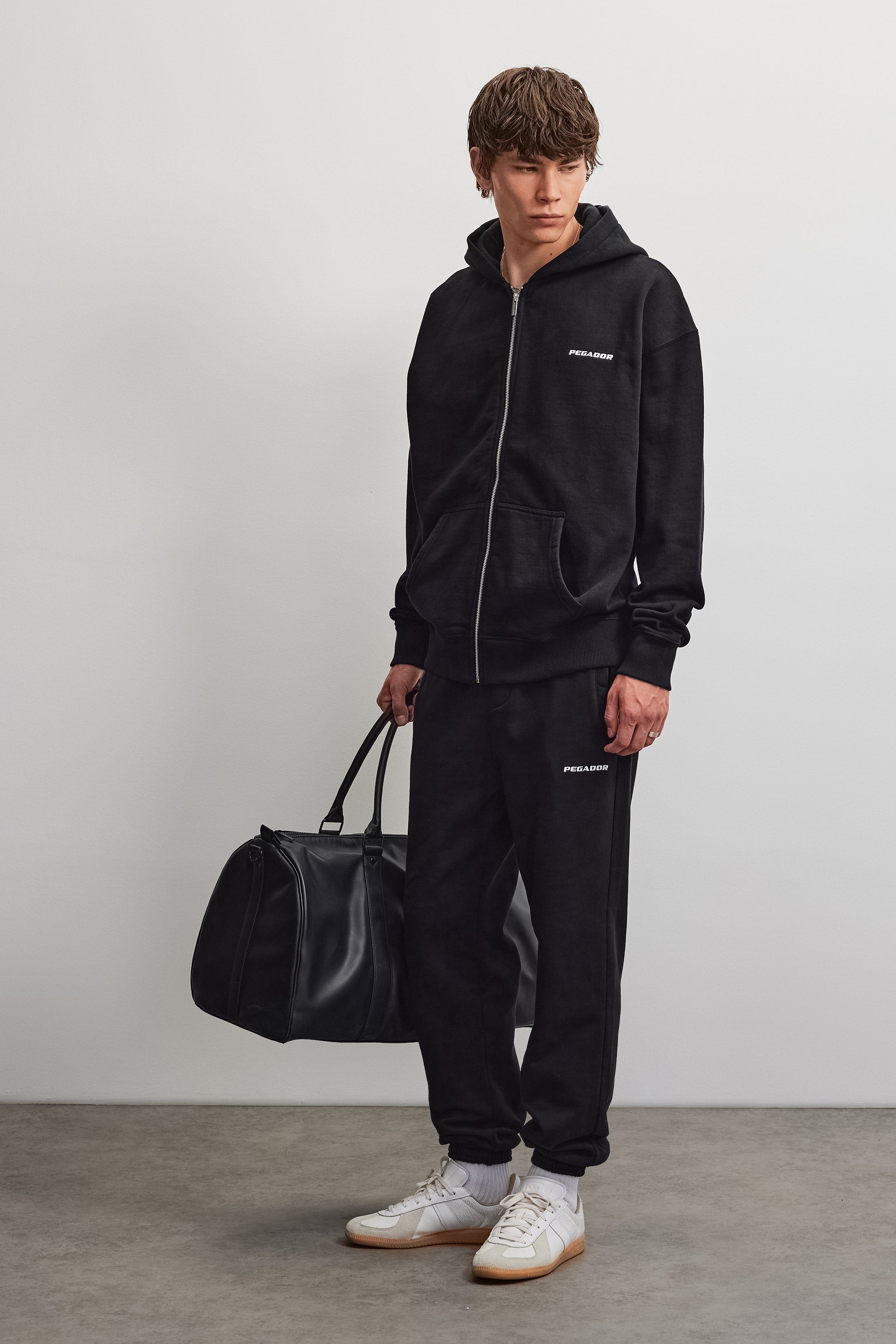 PEGADOR Kapuzensweatjacke »Logo Oversized Sweat Jacket« Baumwollmischung, oversize