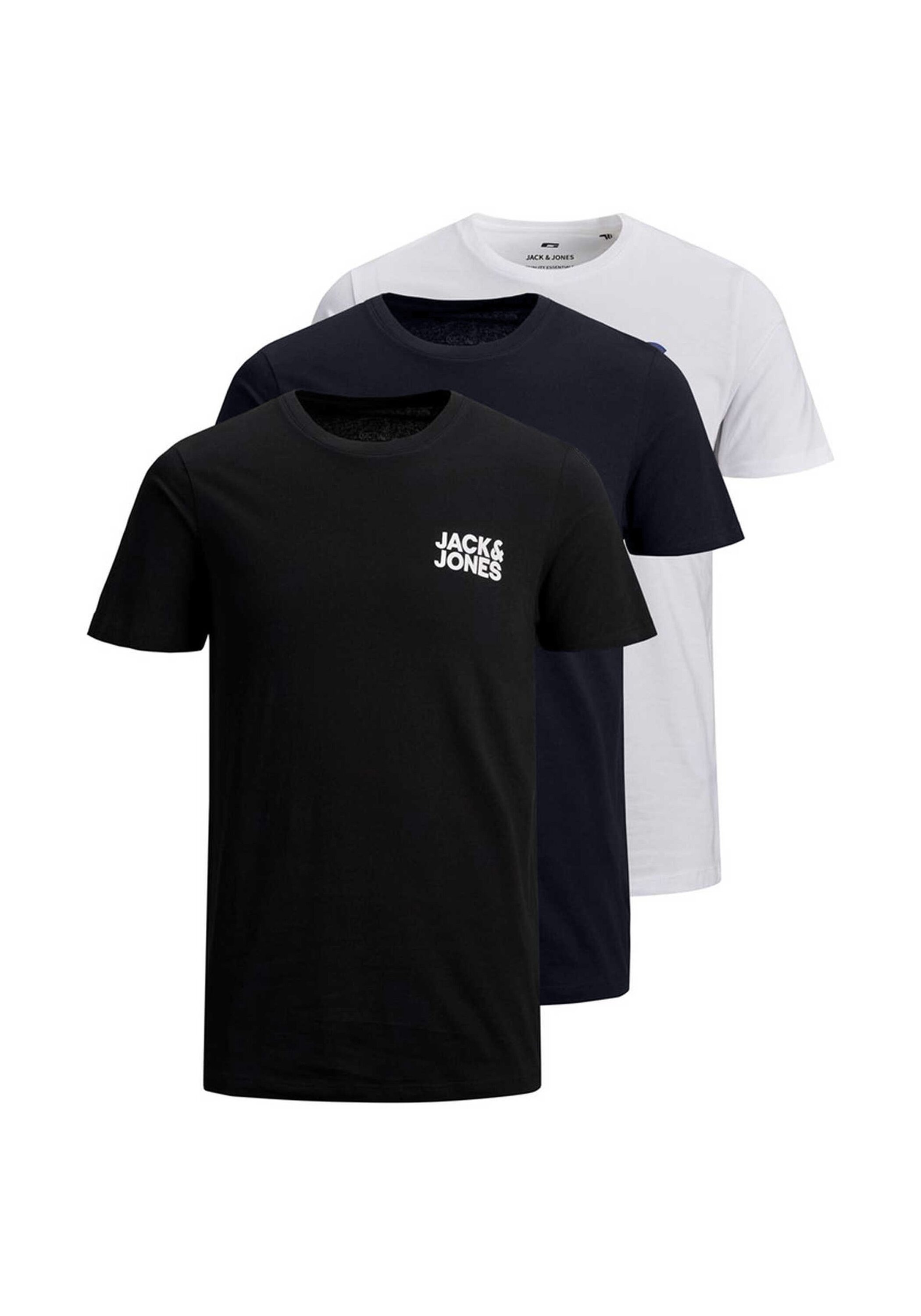 Jack & Jones T-Shirt "T-Shirt JJECORP LOGO TEE O-NECK 3PK 3er Pack"