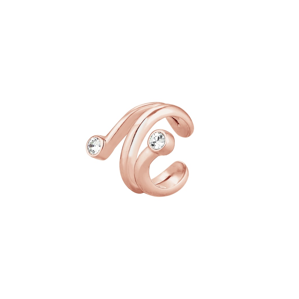 Elli Single-Ohrhaken »Single Earcuff Ohrklemme Kristalle 925 Silber«