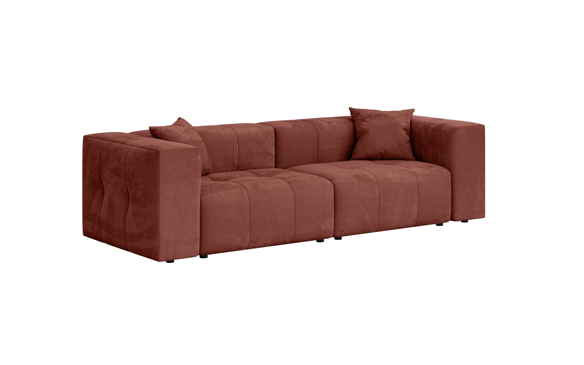 Home affaire 3-Sitzer »ERIZ Big Sofa, XXL, auch in Bouclé«, moderne Steppung, incl. 2 Zierkissen, B/T/H: 278/104/70 cm