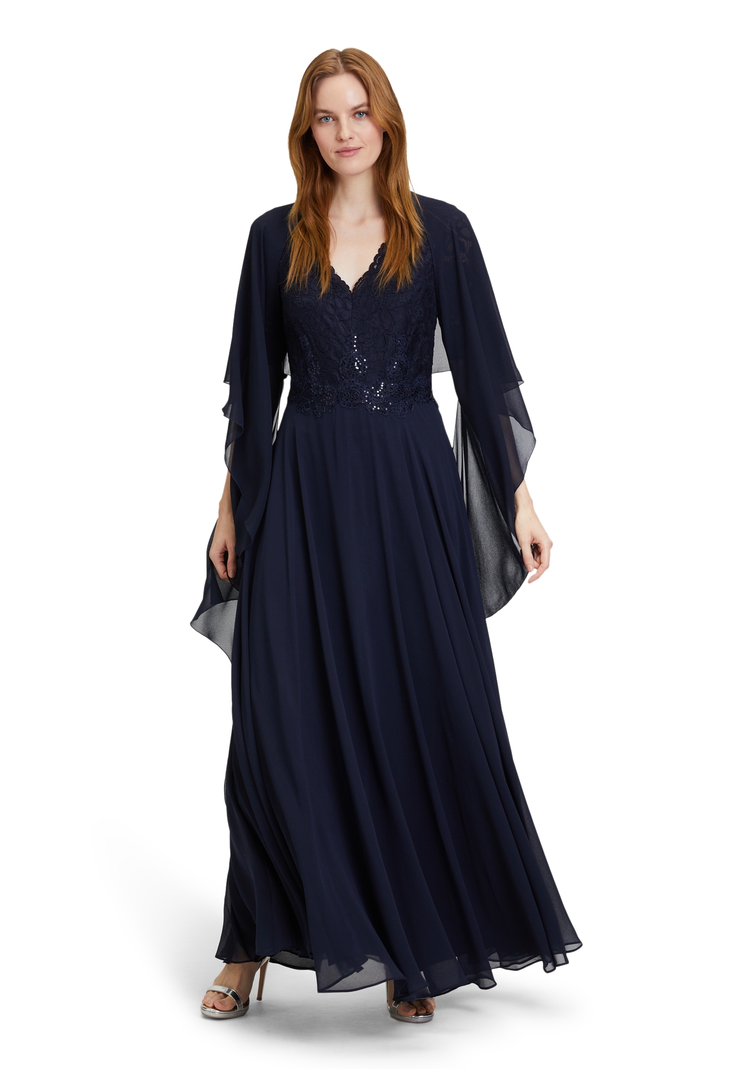 Vera Mont Multifunktionstuch "Vera Mont Chiffonstola mit Volant", Nahtführu günstig online kaufen