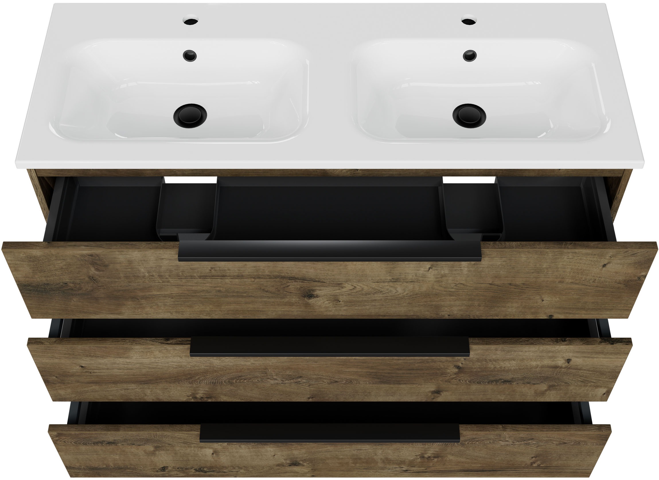 Saphir Badmöbel-Set »Mineralmarmor-Waschtisch mit Waschtischunterschrank« 2 Stk. tlg.