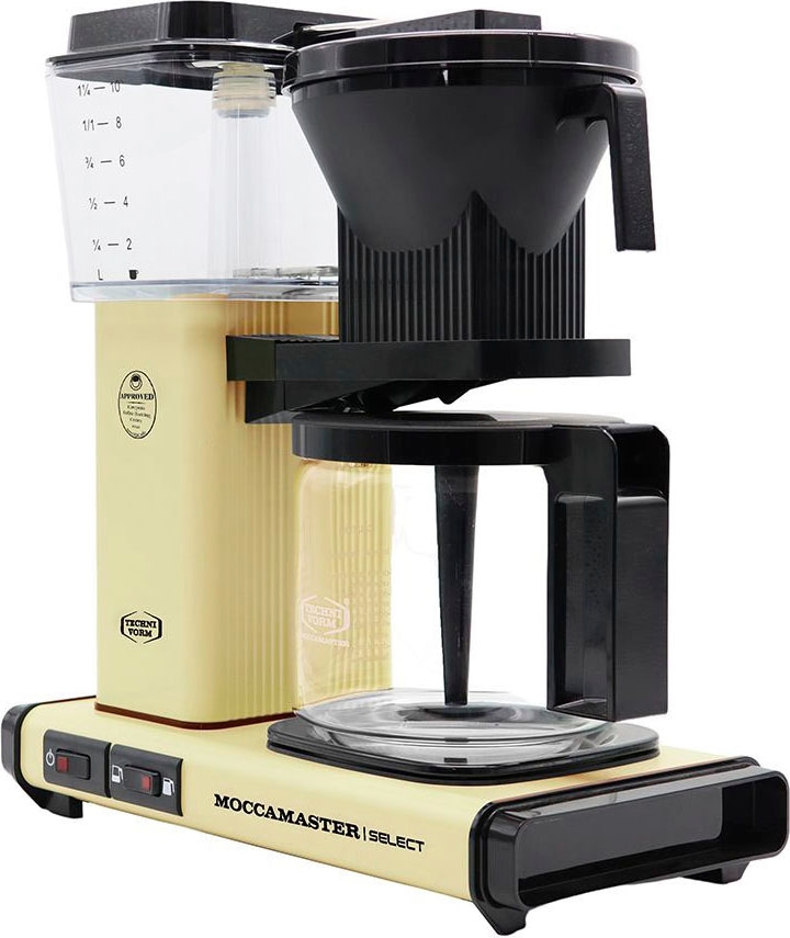 Moccamaster Filterkaffeemaschine »KBG Select pastel yellow«, 1,25 l Kaffeekanne, Papierfilter, 1x4