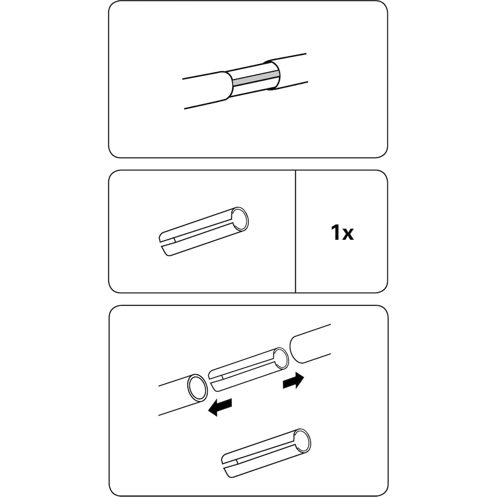 GARDINIA Gardinenstangenhalter »Gardinenstangen-Verbinder für Ø 28 mm«, (1 St.)