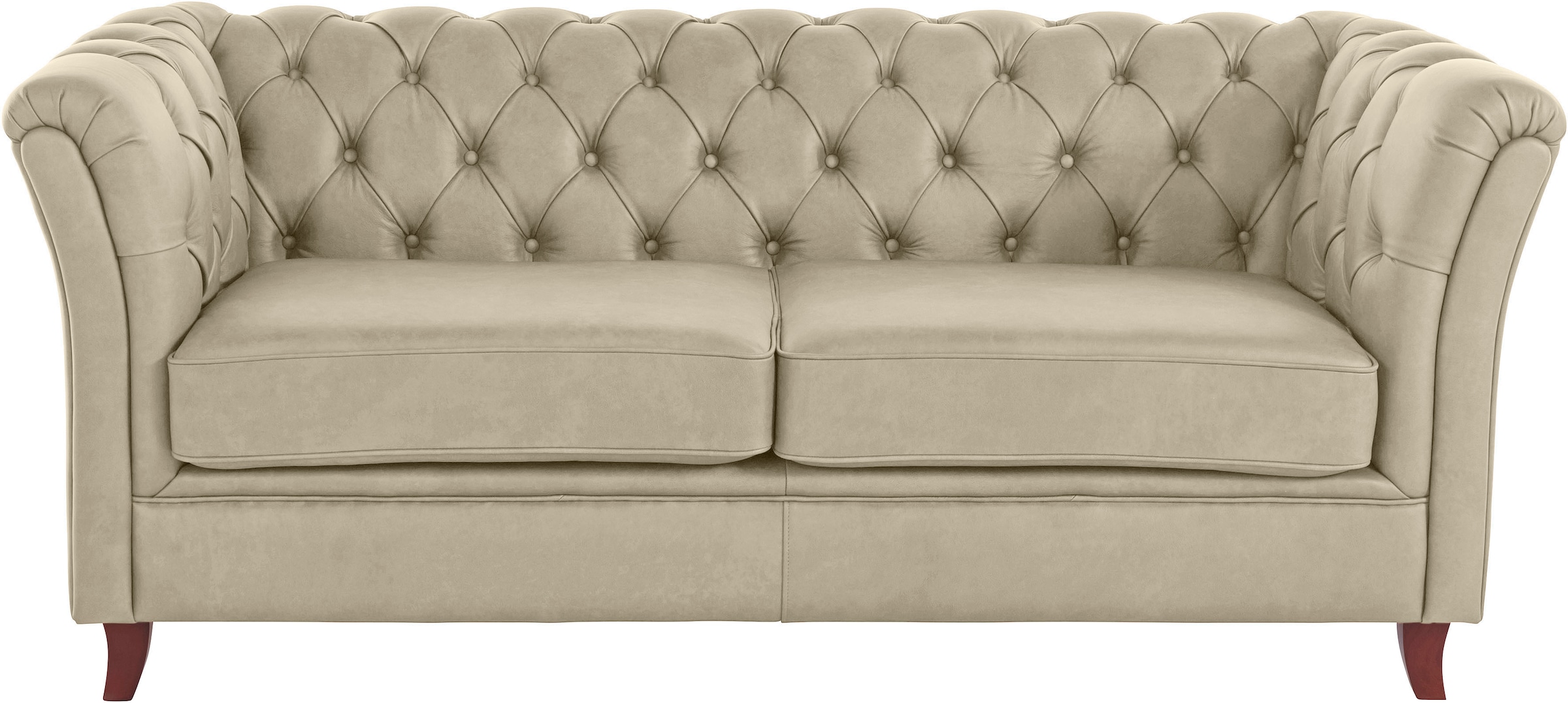 Home affaire Chesterfield-Sofa "Reims", mit echter Chesterfield-Knopfheftung, hochwertige Verarbeitung