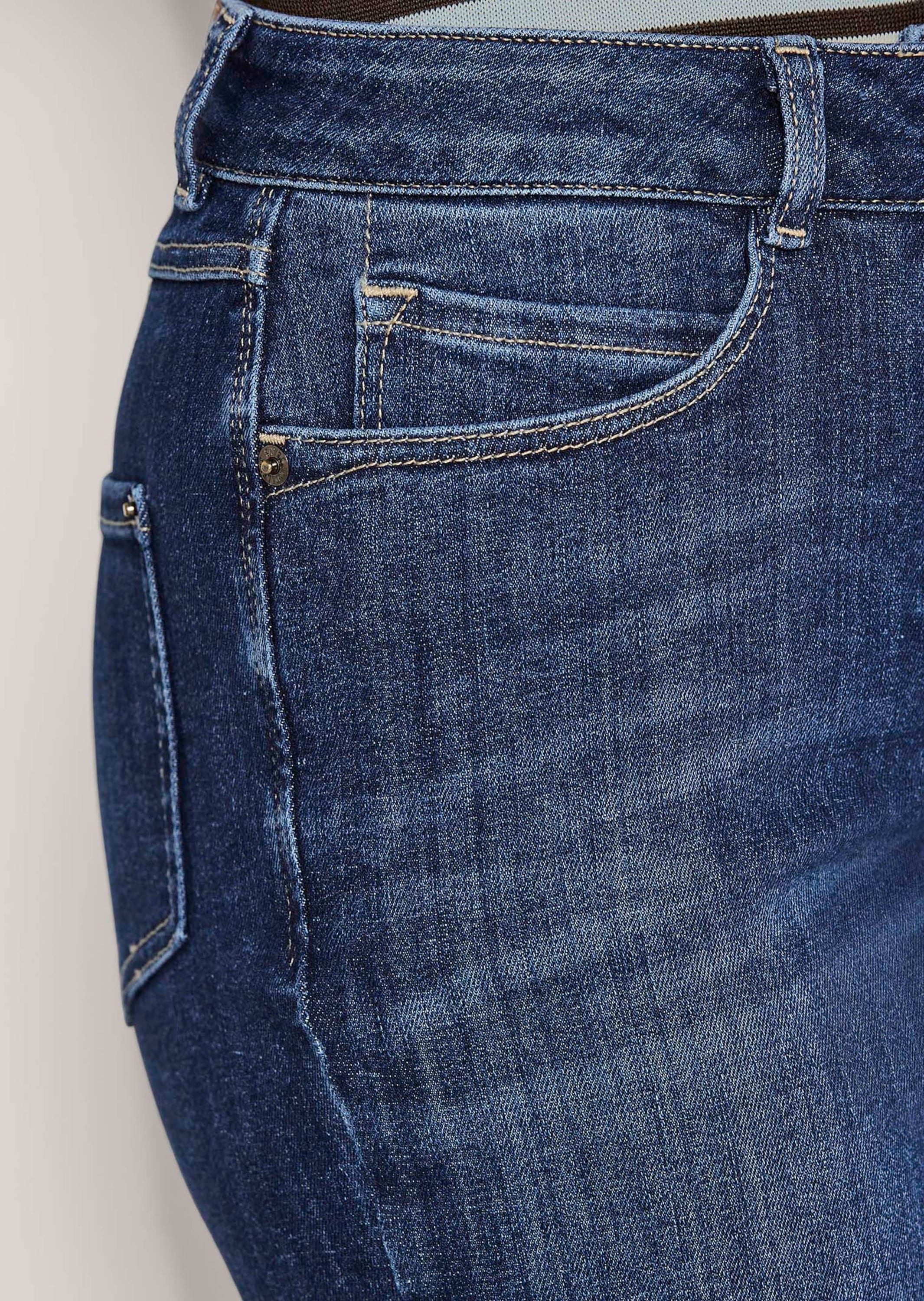 MADELEINE Regular-fit-Jeans »Hose Wide-Leg-Jeans aus Powerstretch«