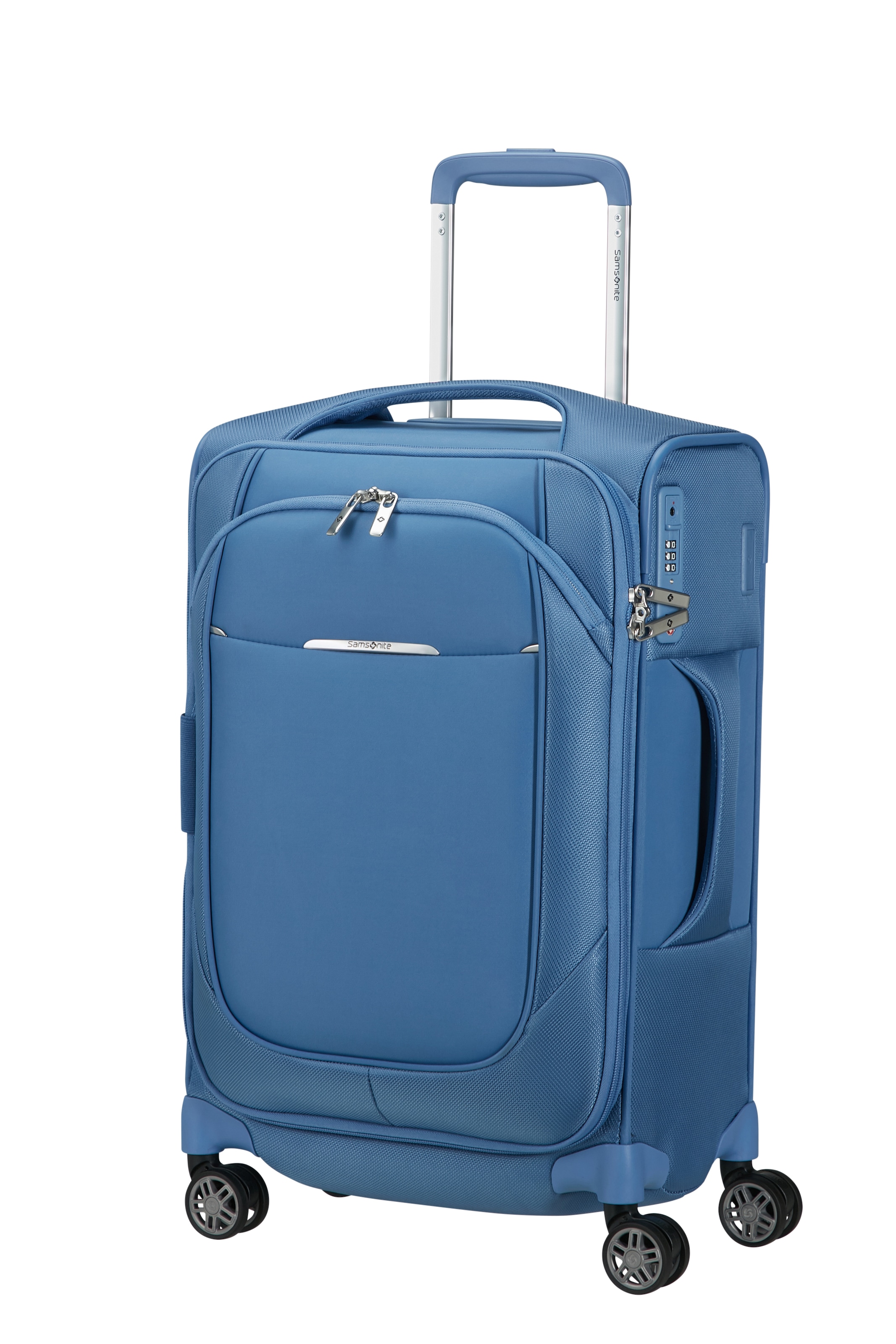 Samsonite Weichgepäck-Trolley »RE-LITE, verschiedene Größen und Farben« Set, mit 2 Packwürfeln, 2 Stk. tlg. 36 l 4 Rollen Reisekoffer TSA-Schloss Stickerbogen Volumenerweiterung Laptopfach