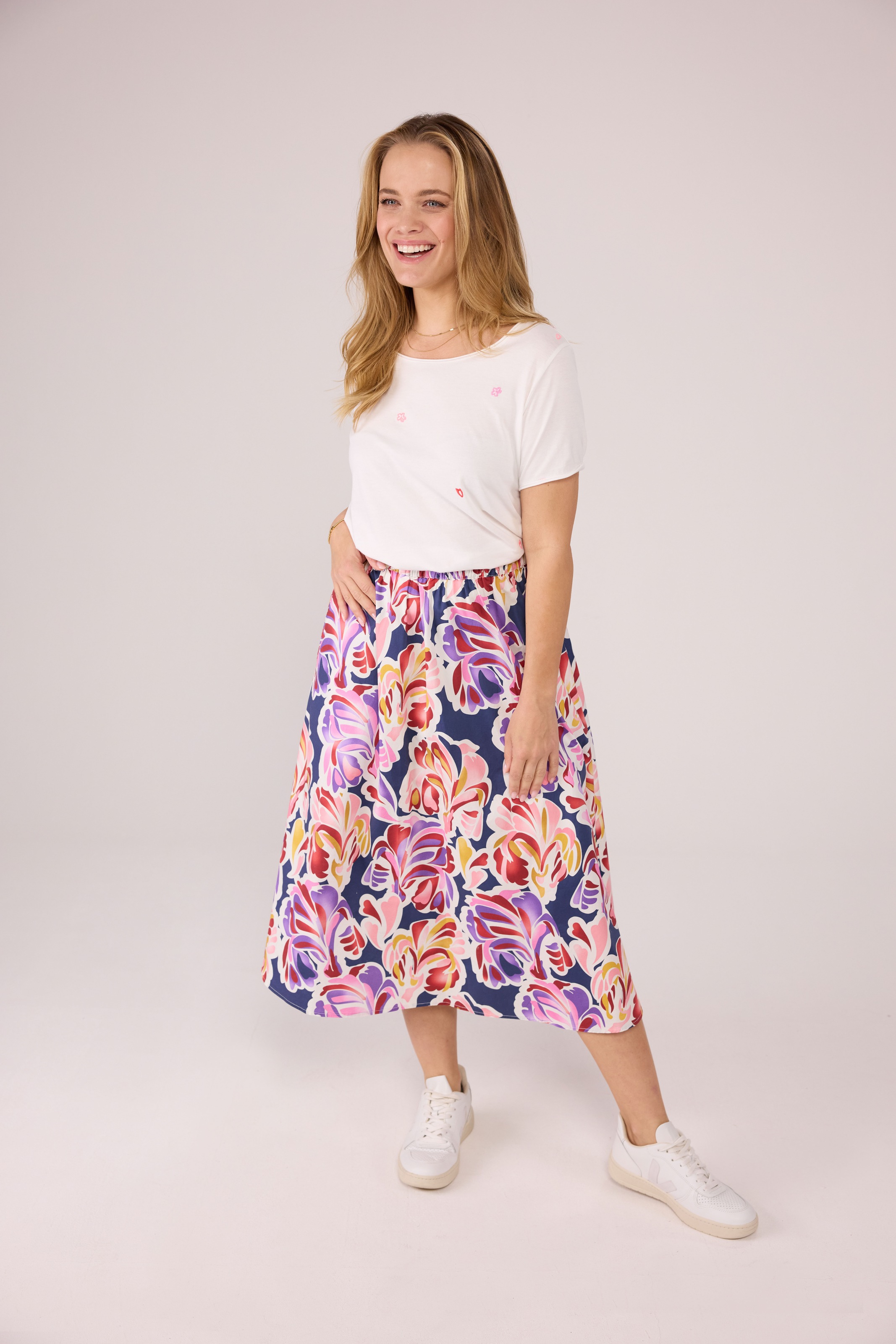 Thumbnail - Lieblingsstück Midirock "RayaL" mit allover Print