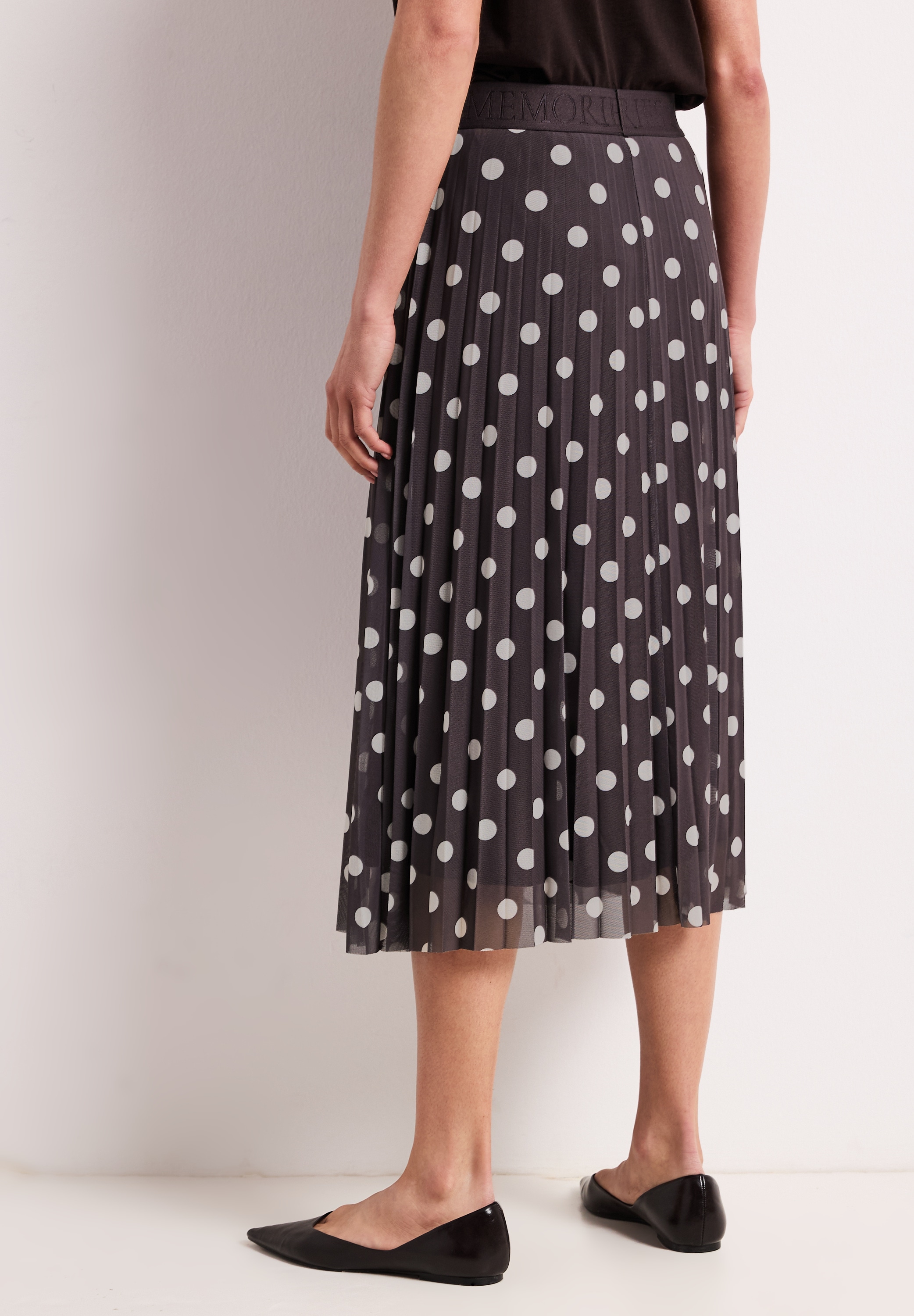 STREET ONE Plisseerock mit Mesh