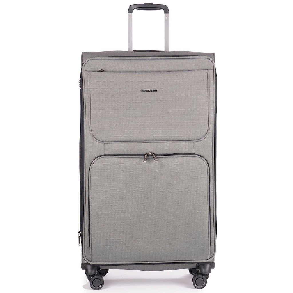 Stratic Weichgepäck-Trolley »Bendigo Light + L, silver«, 4 Rollen