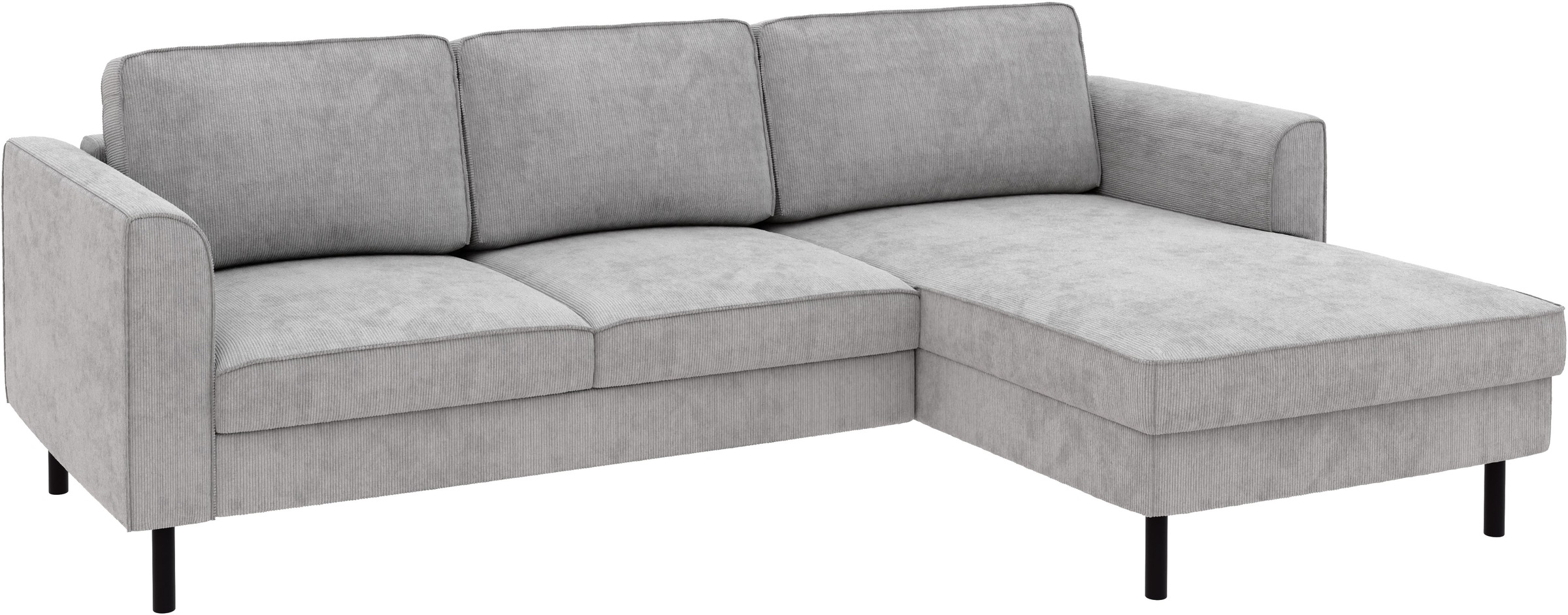 Home affaire Ecksofa »Booster Couch wahlweise mit Schlaffunktion und Bettkasten-auch in Cord«, Recamiere beidseitig montierbar, Sofa in L-Form, 232 cm