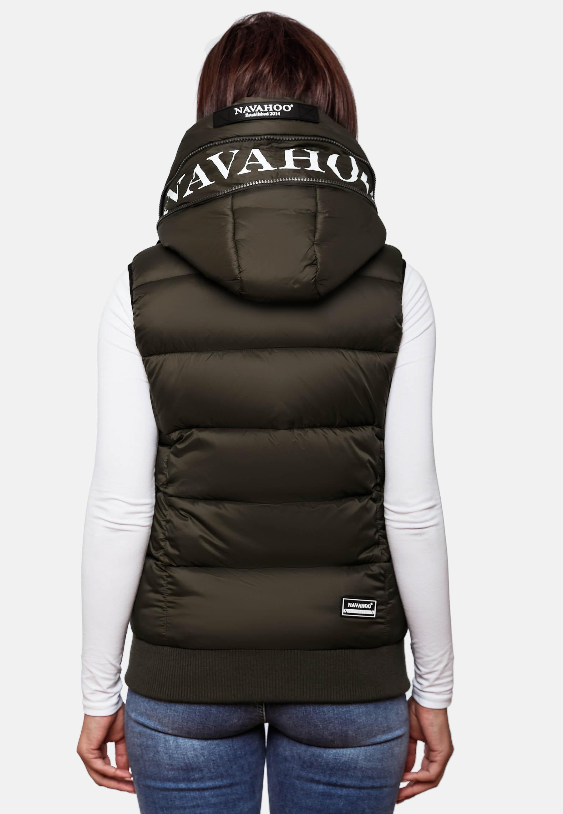 Navahoo Steppweste »Kassidy«, stylische ärmellose Damen Weste mit Kapuze
