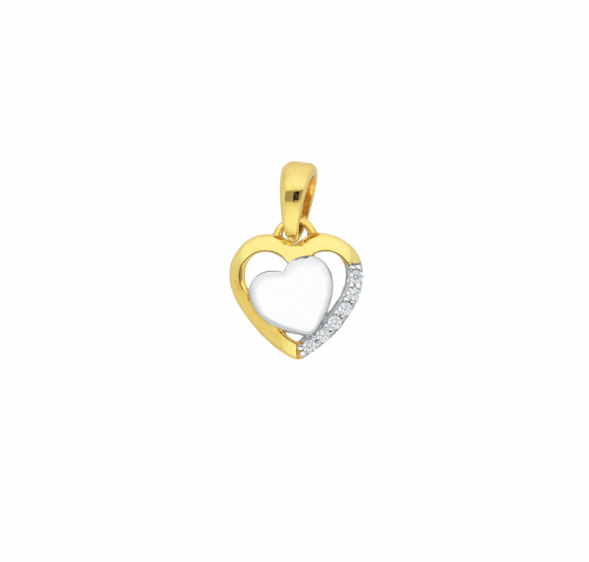 Adelia´s Kettenanhänger »Damen Goldschmuck 333 Gold Anhänger Herz mit  Zirkonia«, Goldschmuck für Damen kaufen | BAUR