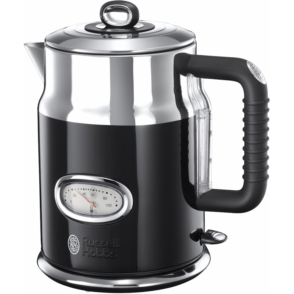 RUSSELL HOBBS Wasserkocher »WK Retro Noir 21671-70«, 1,7 l, 2400 W