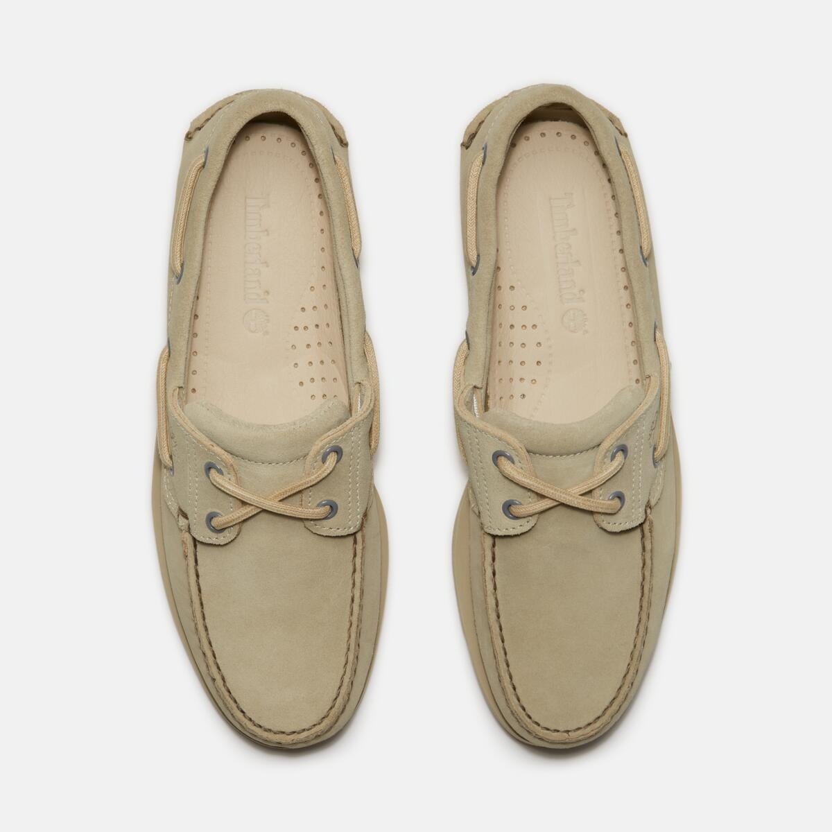 Bootsschuh TIMBERLAND "CLASSIC BOAT BOAT SHOE", Herren, Gr. 43,5, ltgrn suedewbei, Leder, Schuhe Bootsschuh, Classic Bootsschuh aus Timberland Premium Leder 3
