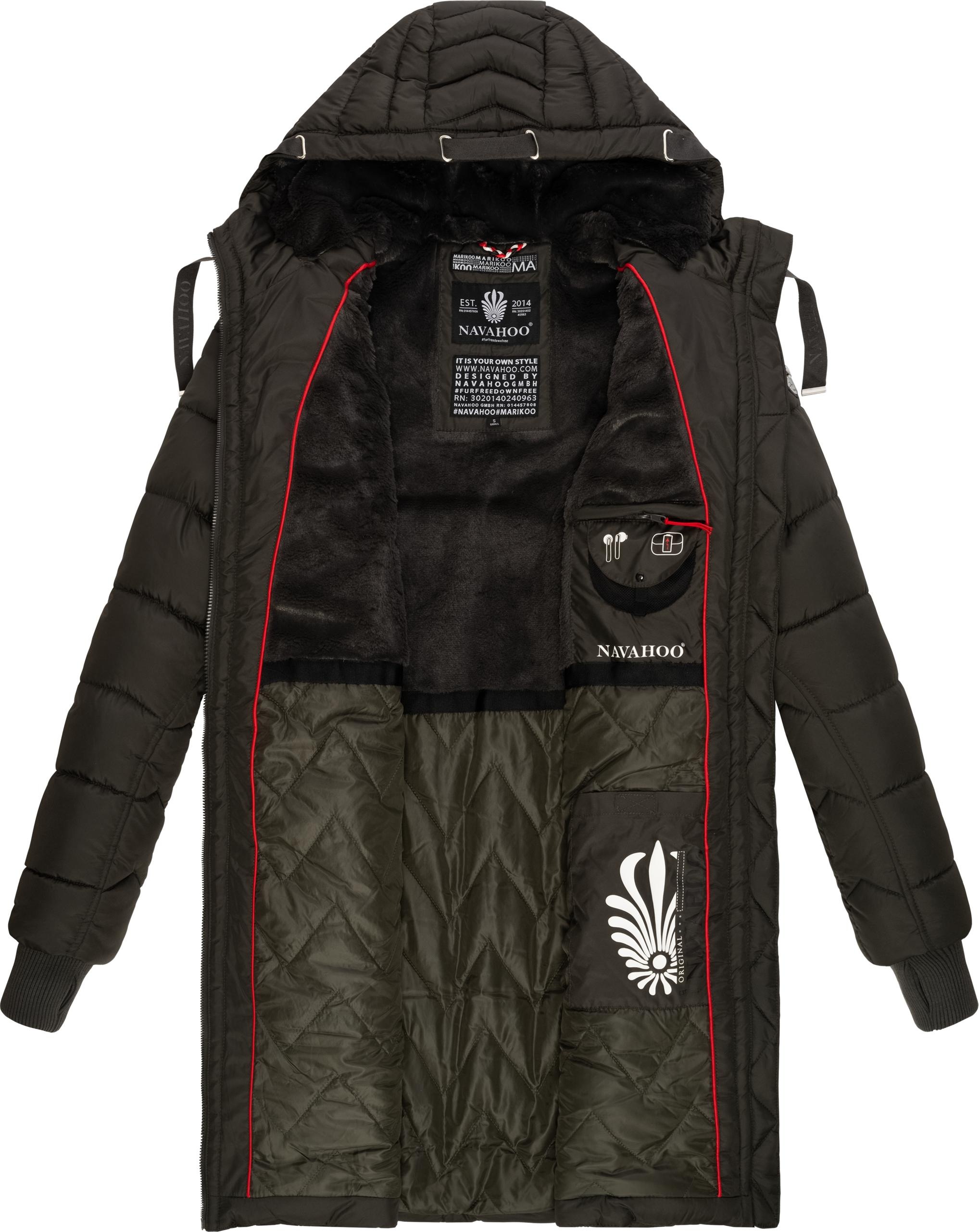 Navahoo Steppmantel »Alpenveilchen«, Stylischer Wintermantel mit schicken Details