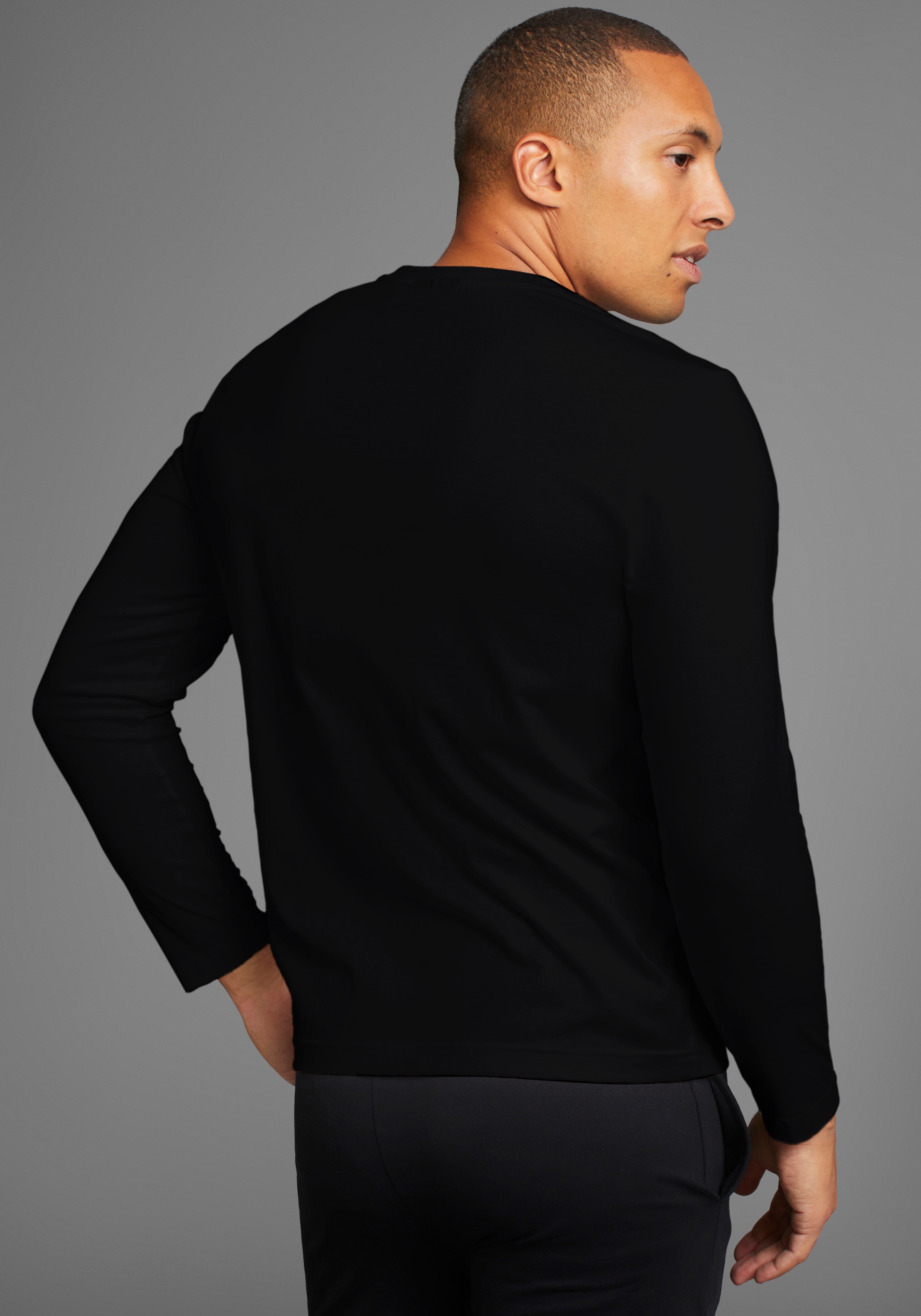 Man's World Langarmshirt »CIRCULAR COLLECTION«, (Packung, 2 tlg., 2-er Pack), auch zum Unterziehen