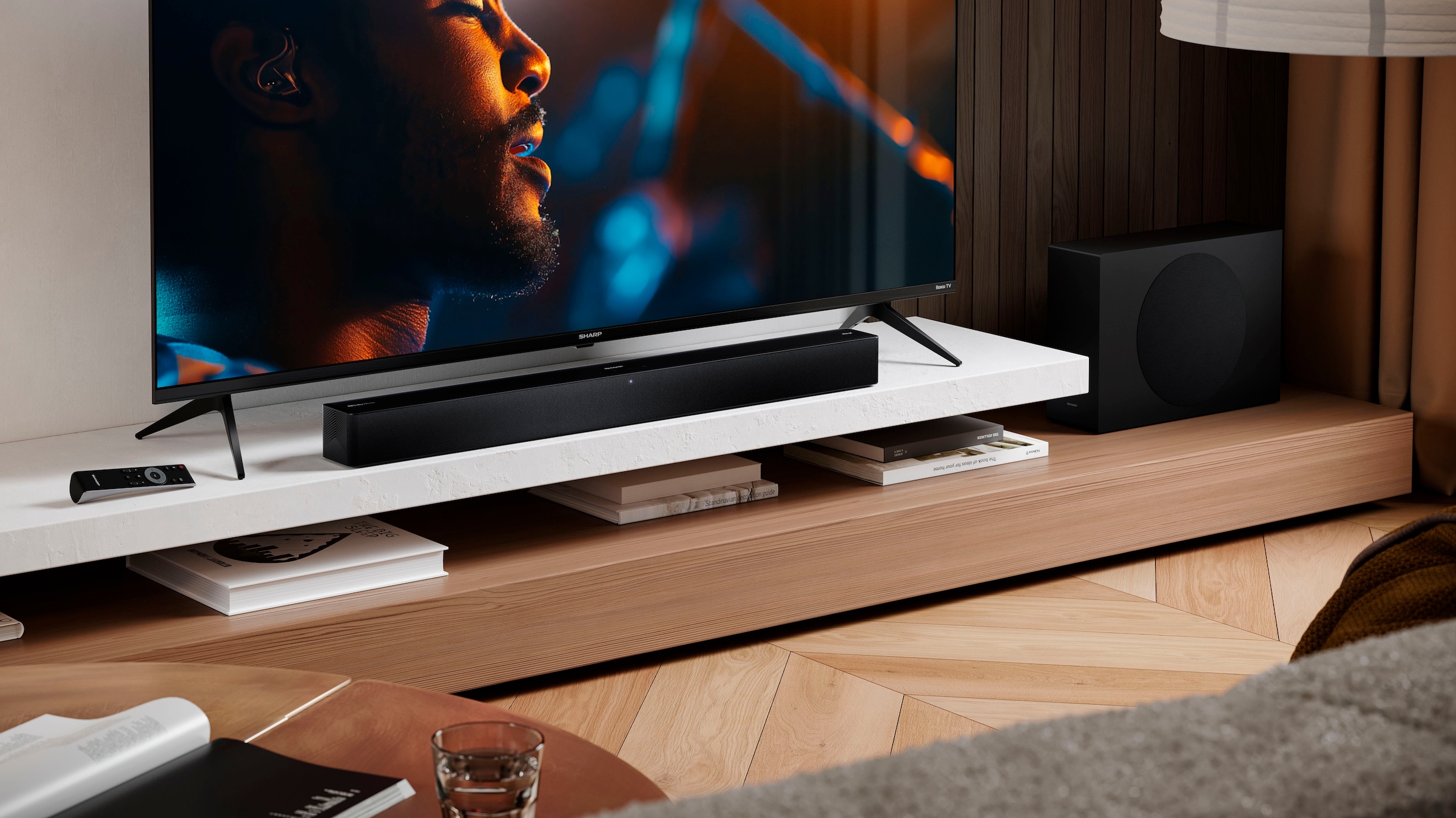 Sharp Soundbar »HT-SBW310« 2.1 (Bluetooth Bassregelung | Lautstärkeregelung | Pairing | USB-Wiedergabe 330 W)