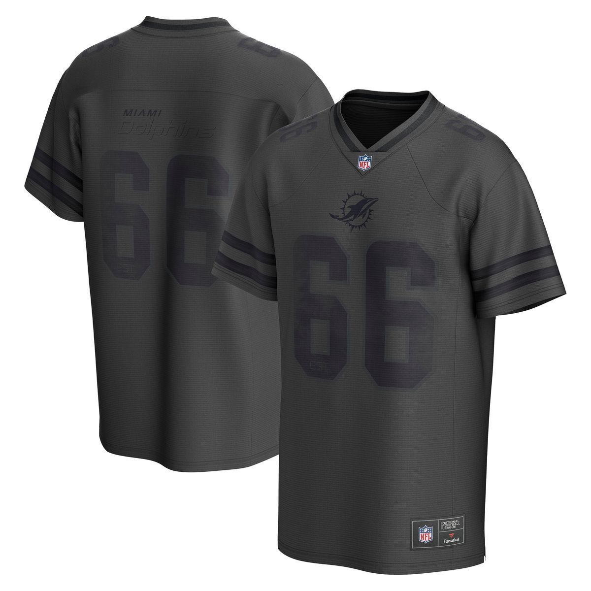 FANATICS Kinder Footballtrikot "Fanatics Trikot Miami Dolphins DYSTOPIA Foundation", schwarz, Gr. M, 100% Polyester, Trikots