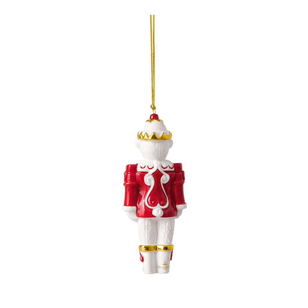 Villeroy & Boch Weihnachtsfigur »Ornament Nussknacker 2026 Christmas Classics 2,8 x 4,8 x 11,4 cm weiß-gold« Nur Dekoration