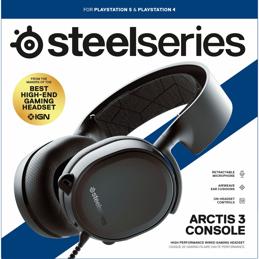 SteelSeries Gaming-Headset »kabelgebunden Arctis 3 Console«