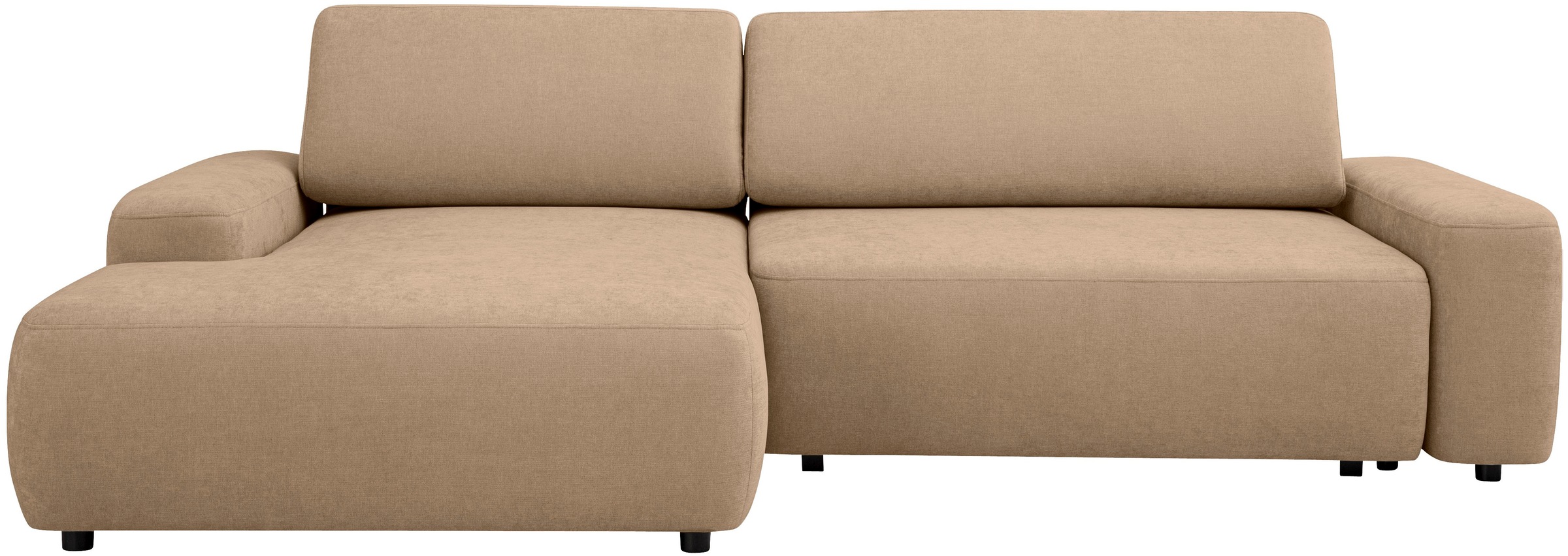 Home affaire Ecksofa "TORGE (264cm), Schlafsofa in Cord, Samtvelours o Stru günstig online kaufen