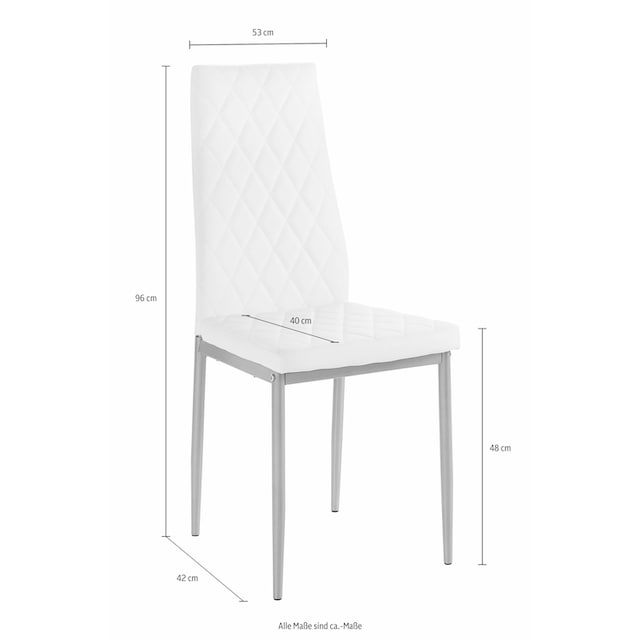 INOSIGN Essgruppe, (Set, 5 tlg.), mit Tisch in schieferfarben, Breite 80 cm  | BAUR