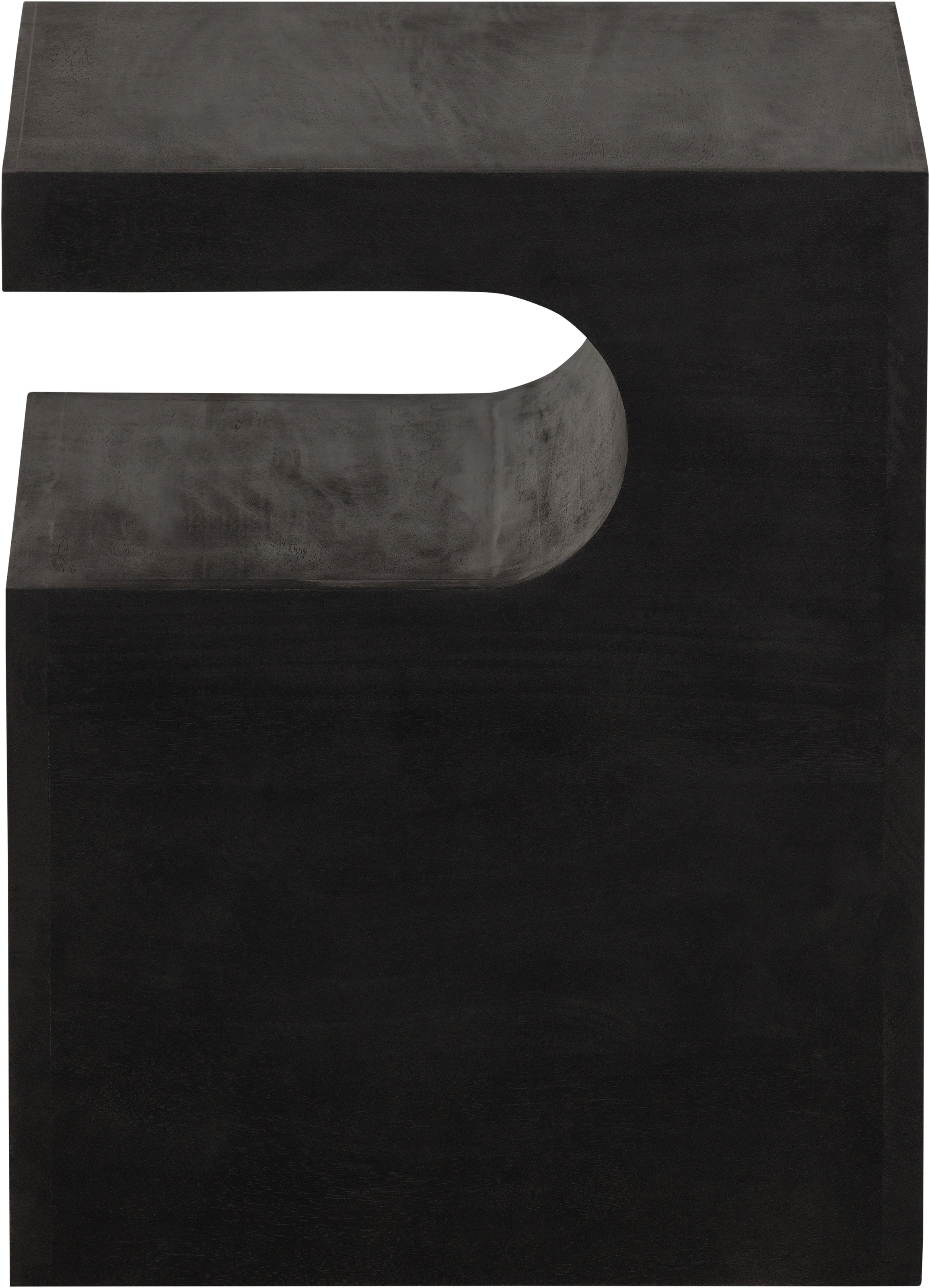 WOOOD Beistelltisch »Toma aus Mangoholz mit gedrehter Formgebung 40x40x50 cm« Tragkraft 15 kg, Plattendicke 5 cm, offener Zwischenboden 13 cm hoch